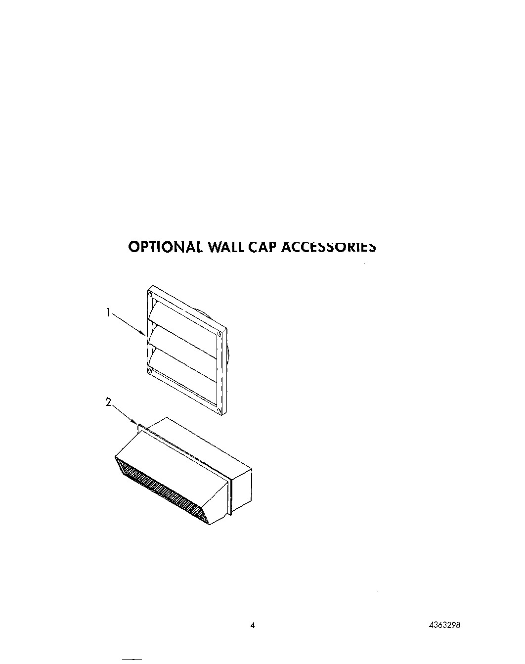 03 - OPTIONAL WALL CAP ACCESSORIES