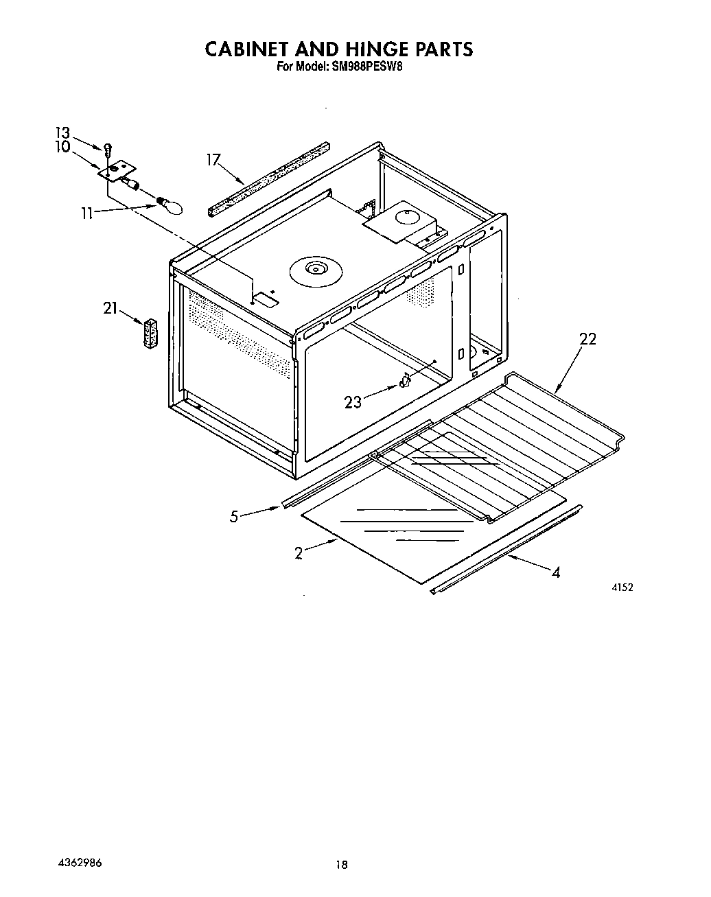12 - CABINET AND HINGE