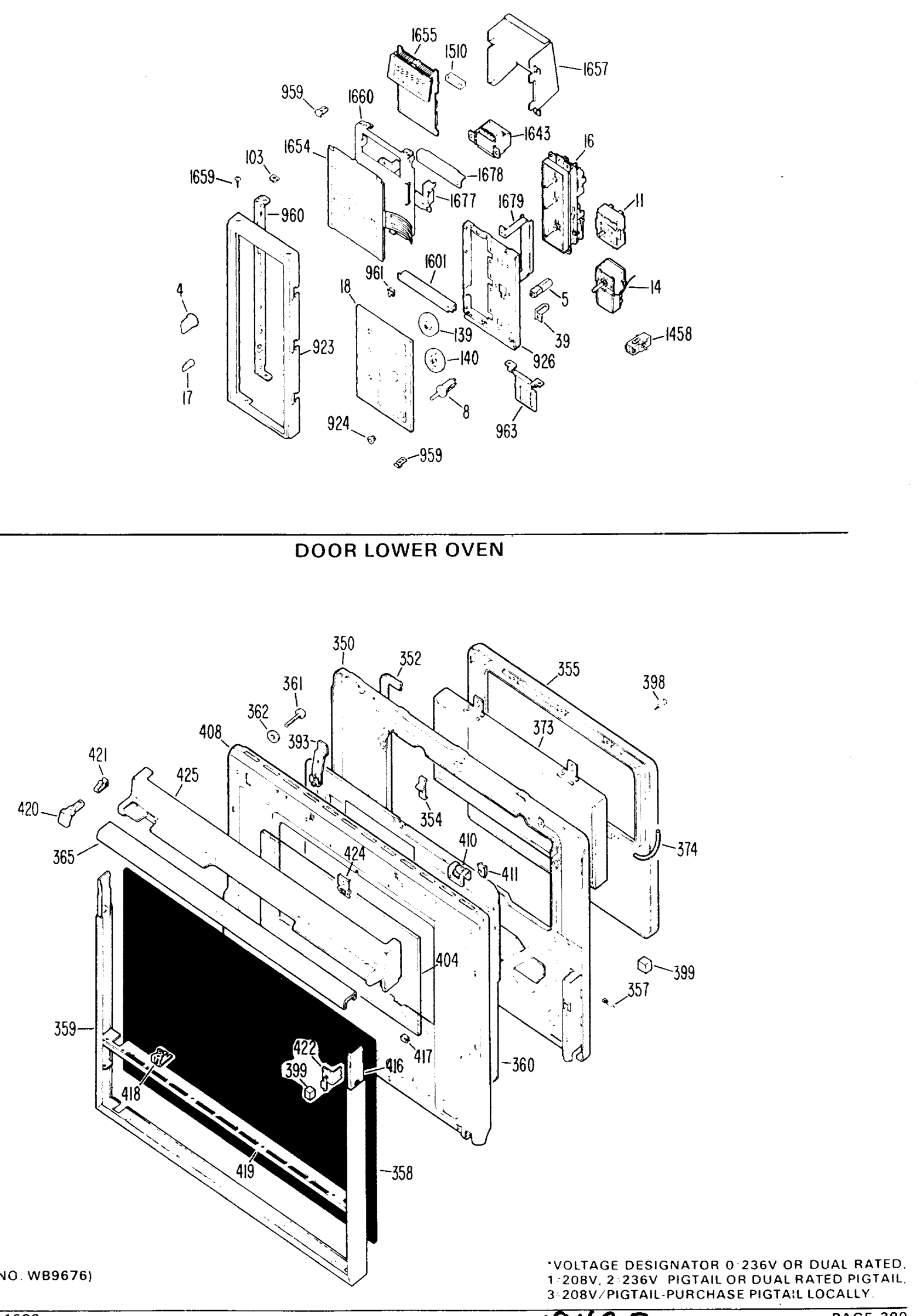 DOOR LOWER OVEN