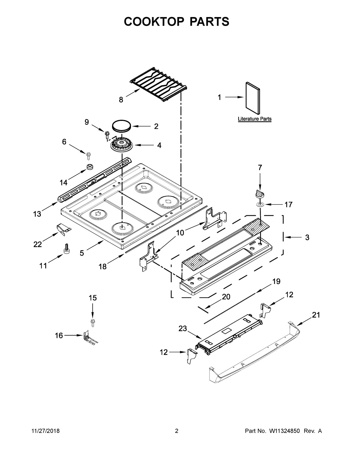 02 - COOKTOP PARTS