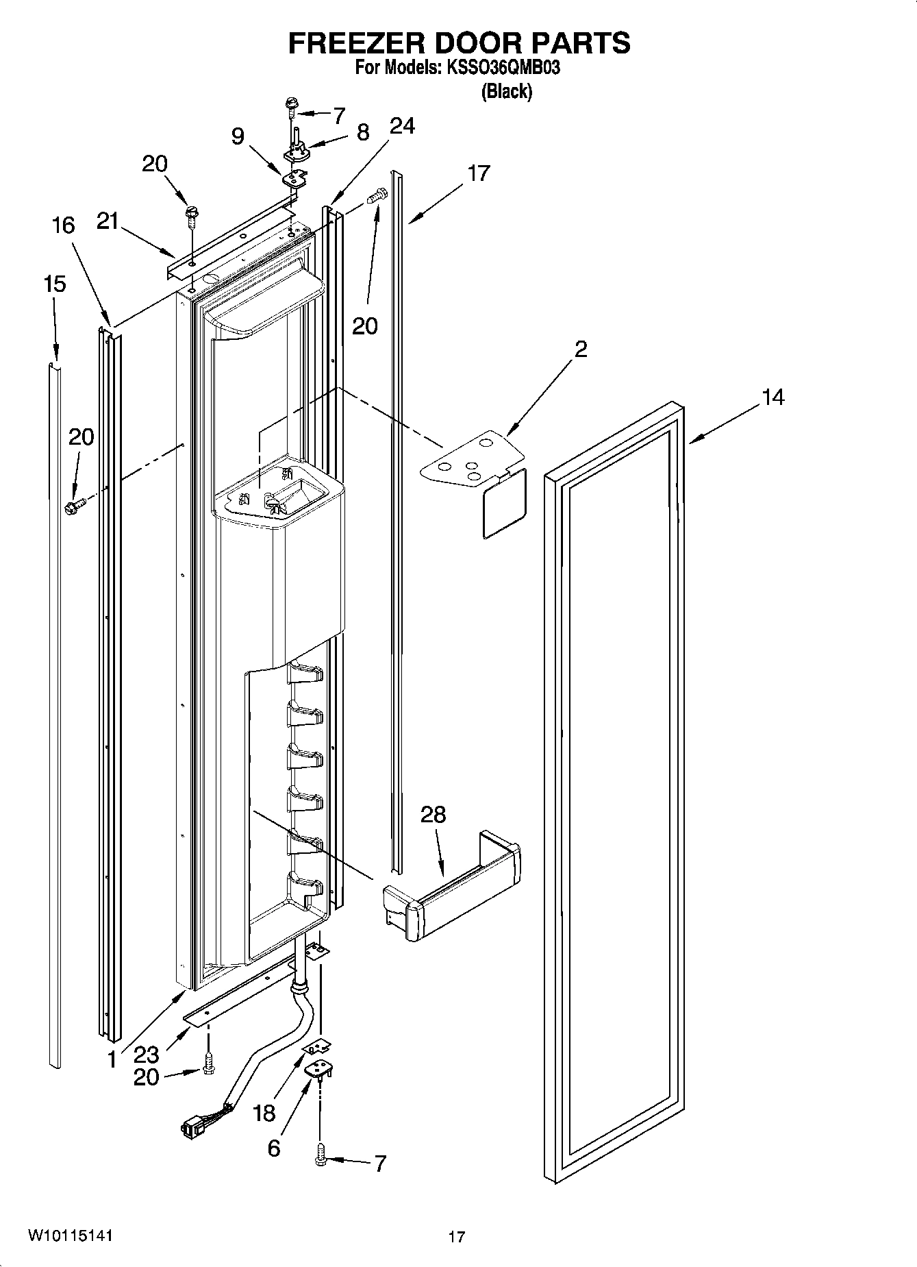 11 - FREEZER DOOR PARTS