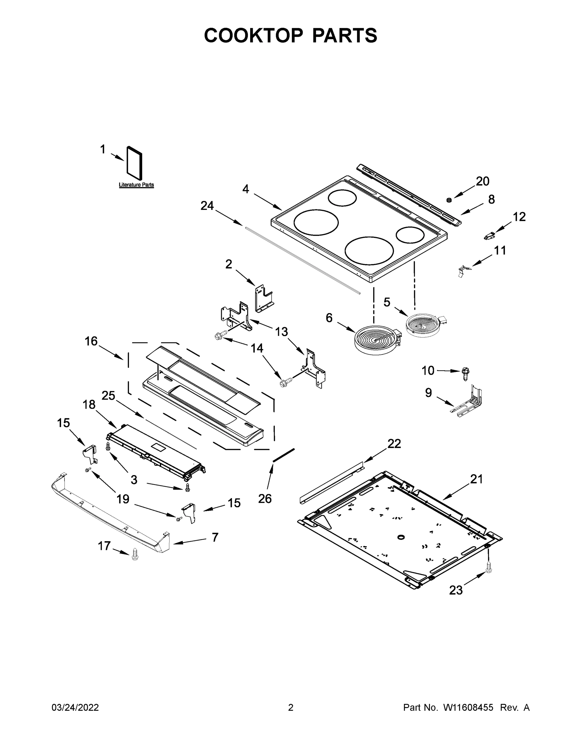 02 - COOKTOP PARTS