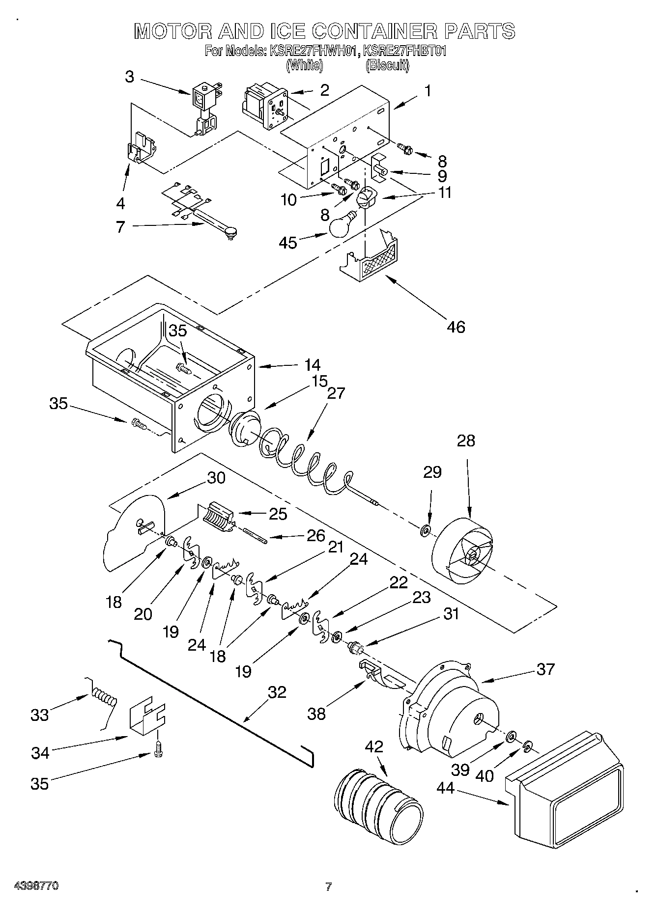 05 - MOTOR AND ICE CONTAINER