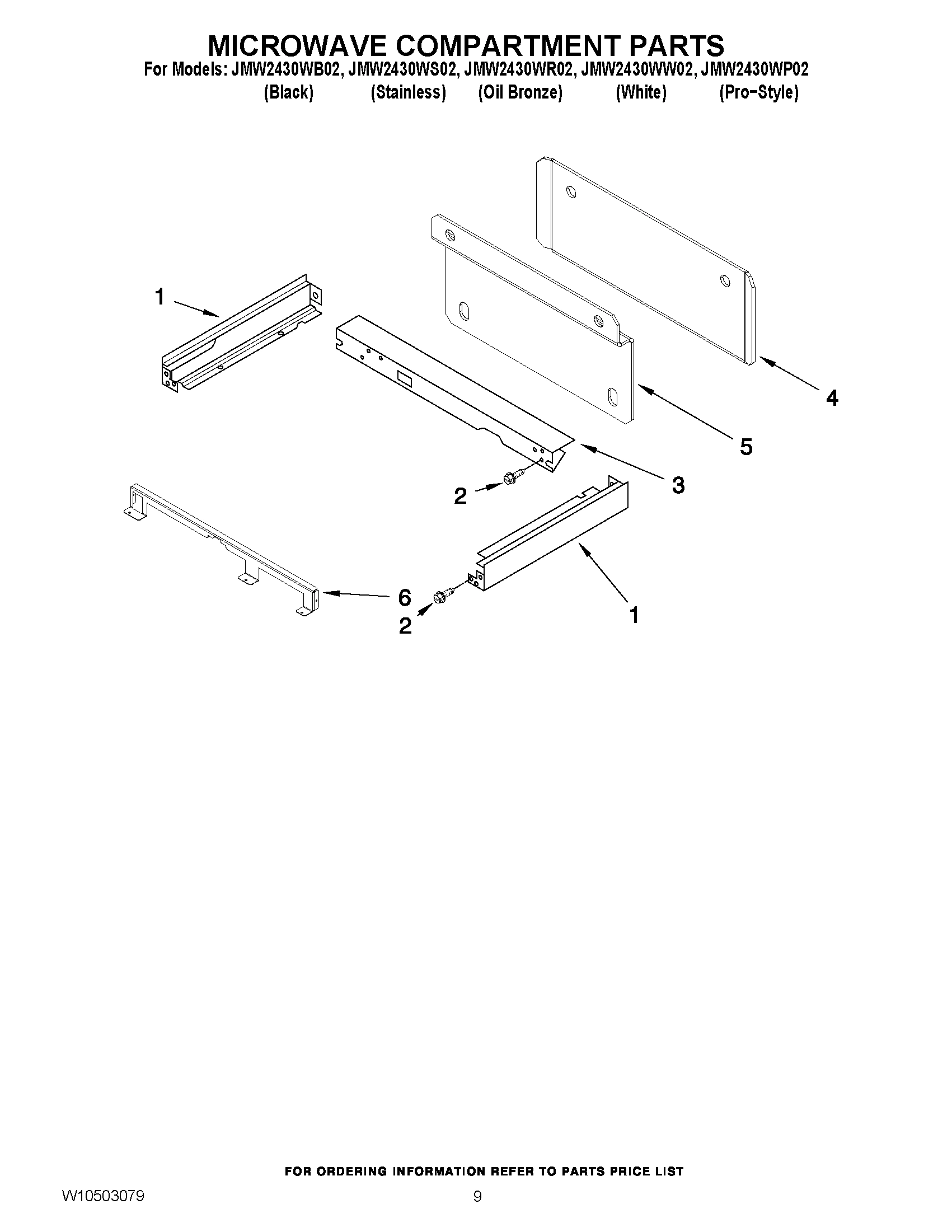 06 - MICROWAVE COMPARTMENT PARTS