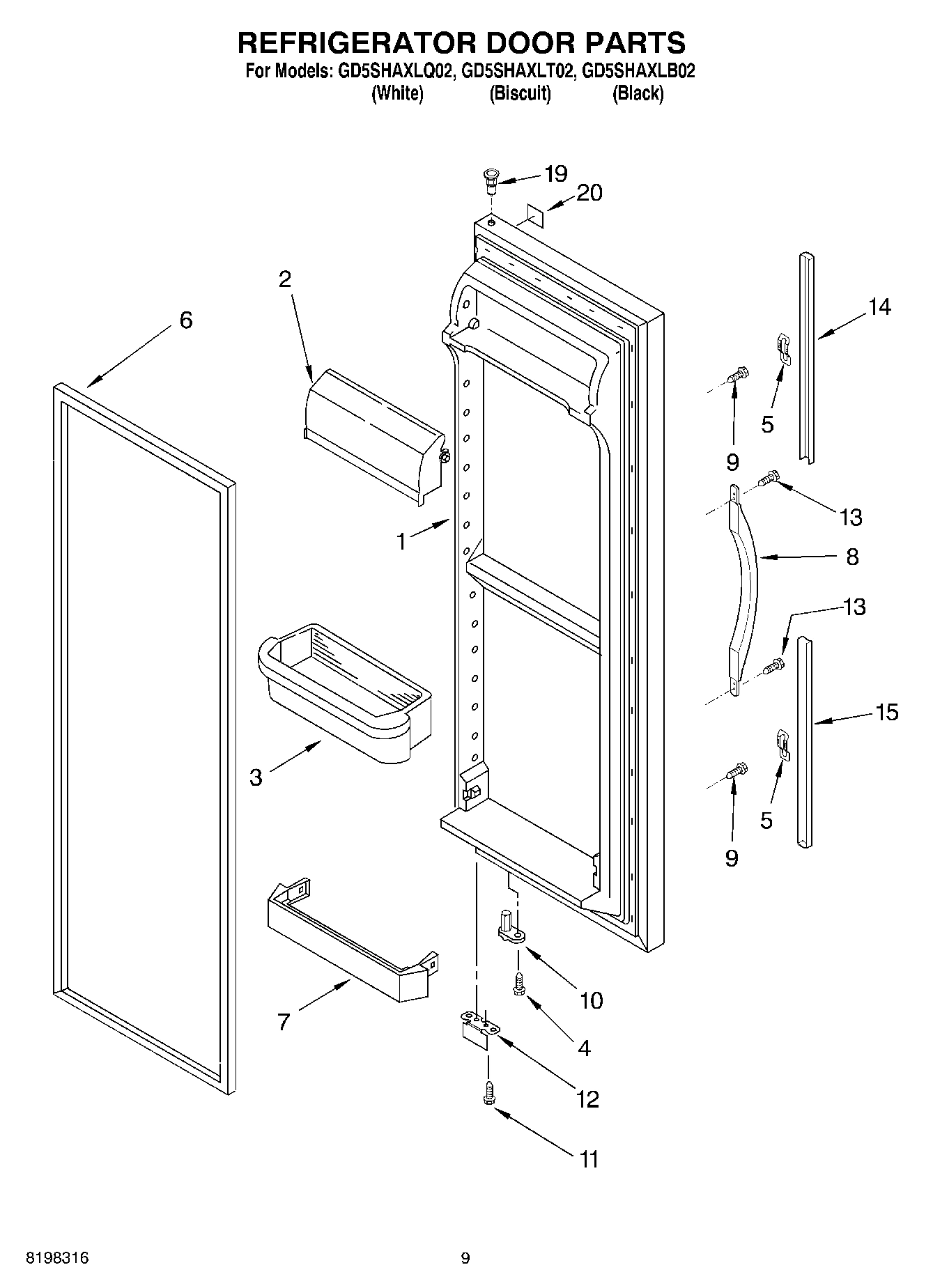 06 - REFRIGERATOR DOOR PARTS