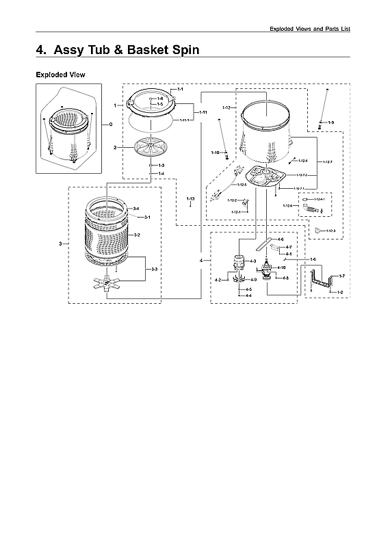 Tub & Basket Spin Assembly