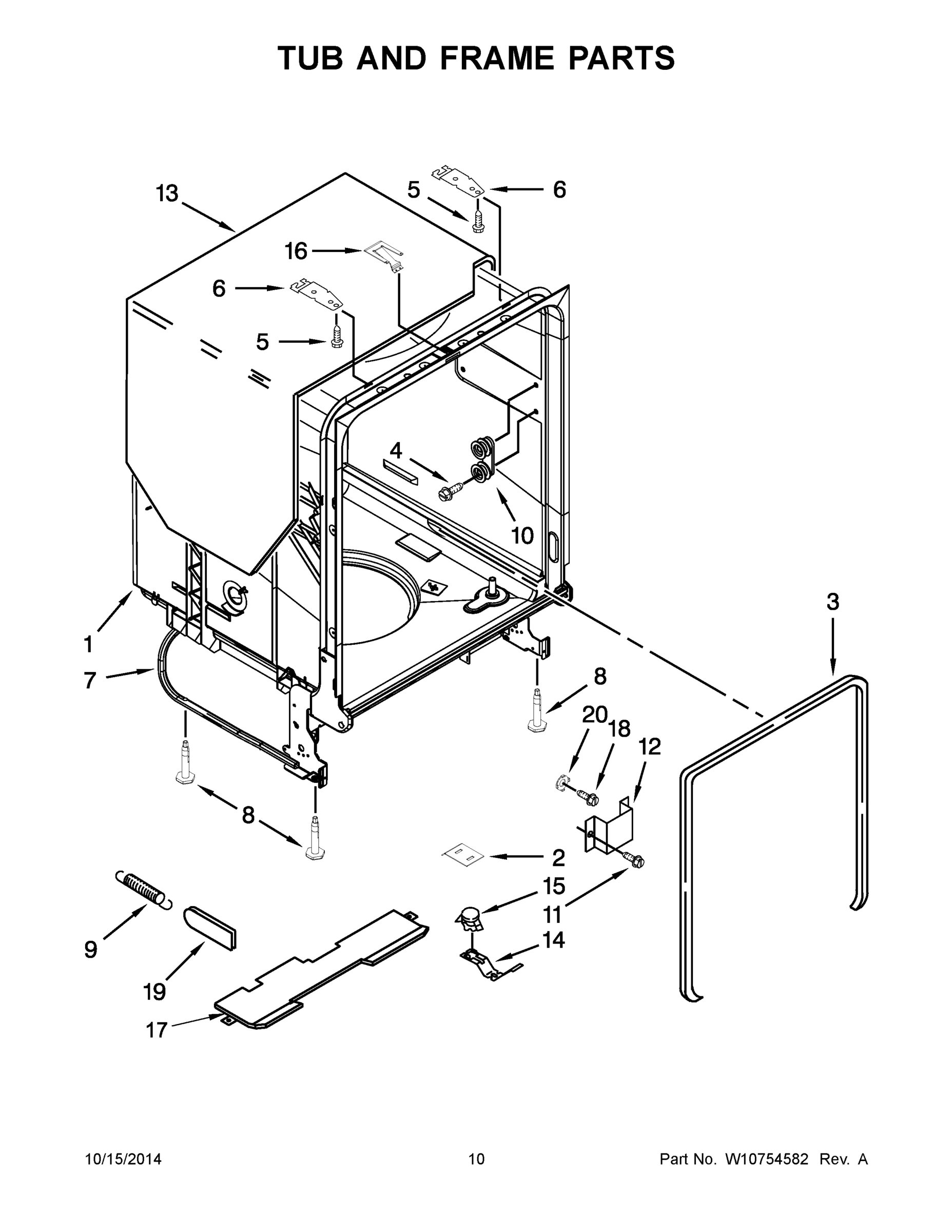 06 - TUB AND FRAME PARTS