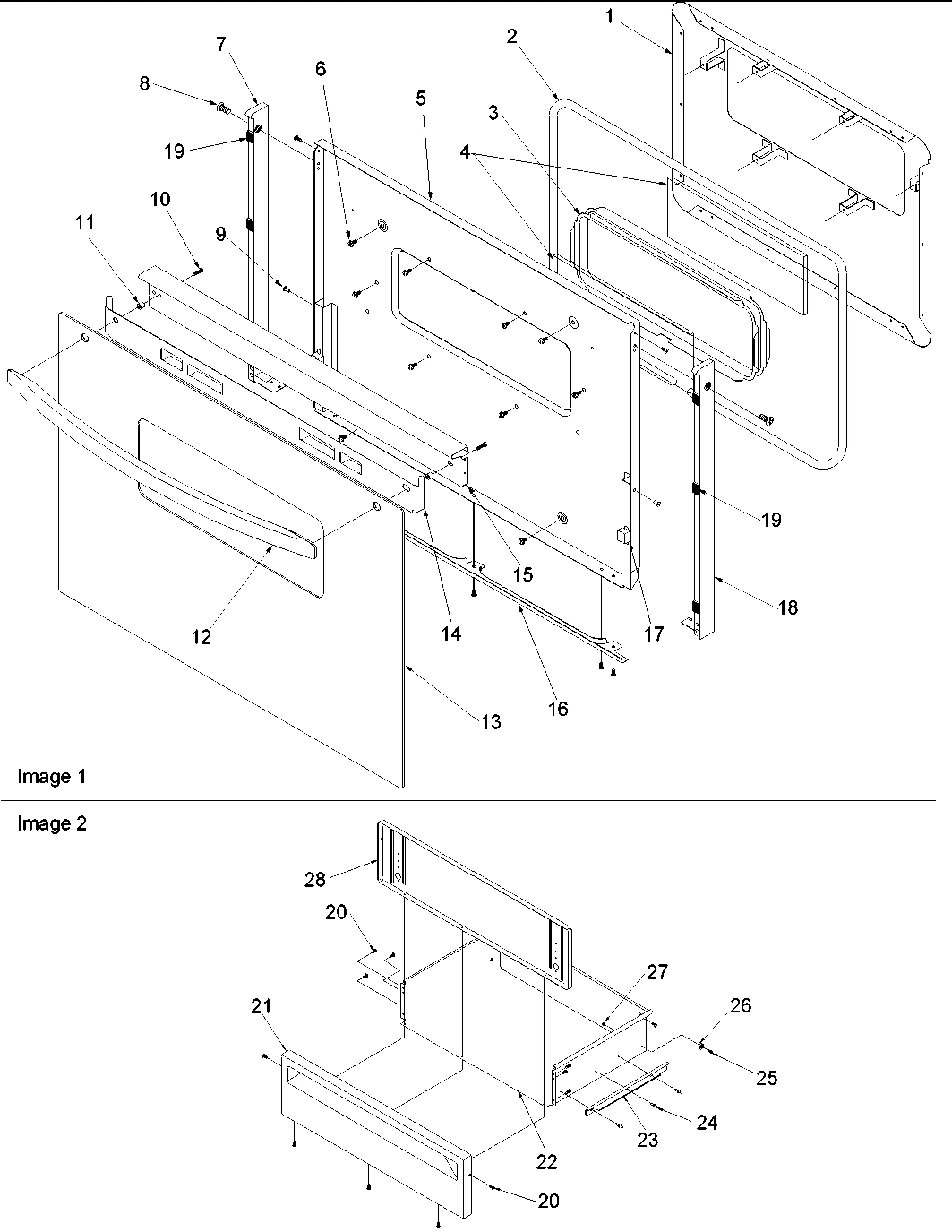 05 - Oven Door and Storage Door