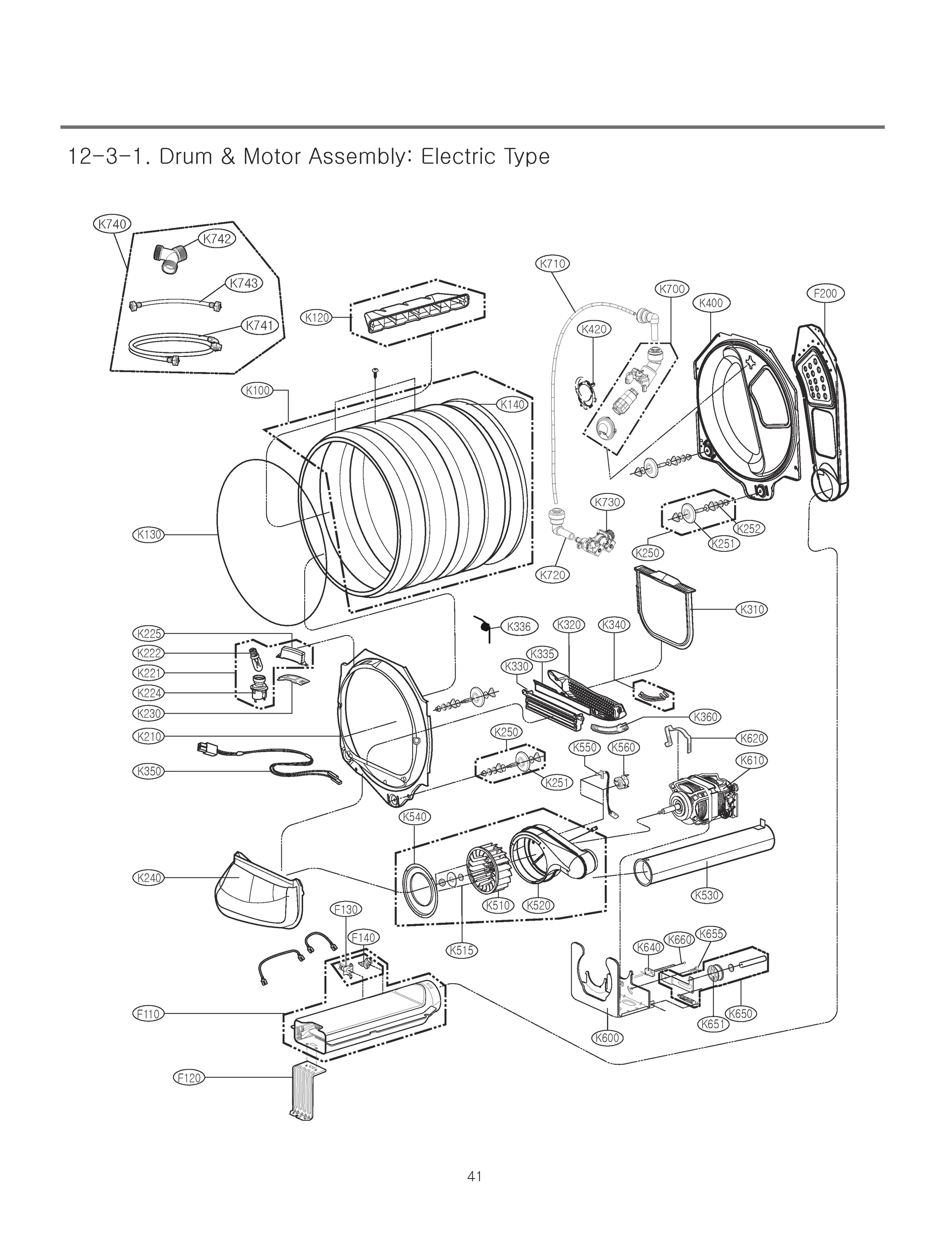 DRUM & MOTOR ASSEMBLY