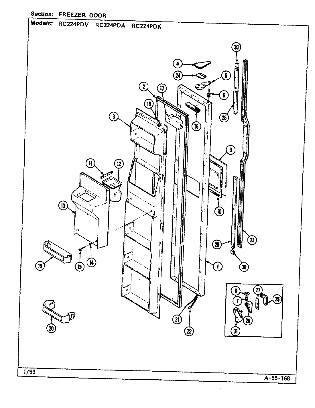 02 - FREEZER DOOR