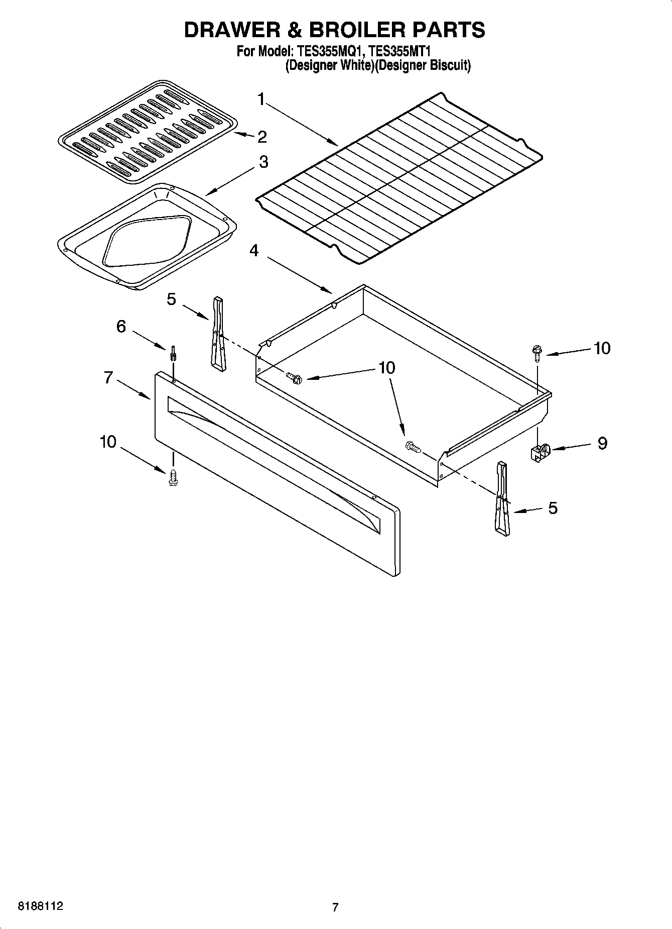 05 - DRAWER & BROILER PARTS, OPTIONAL PARTS