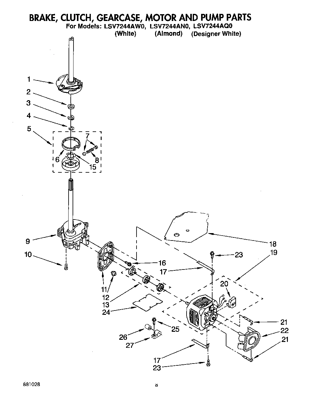 06 - BRAKE, CLUTCH, GEARCASE, MOTOR AND PUMP