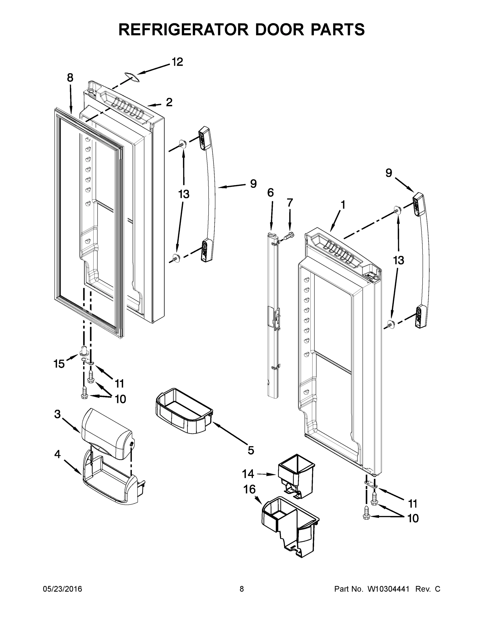 05 - REFRIGERATOR DOOR PARTS
