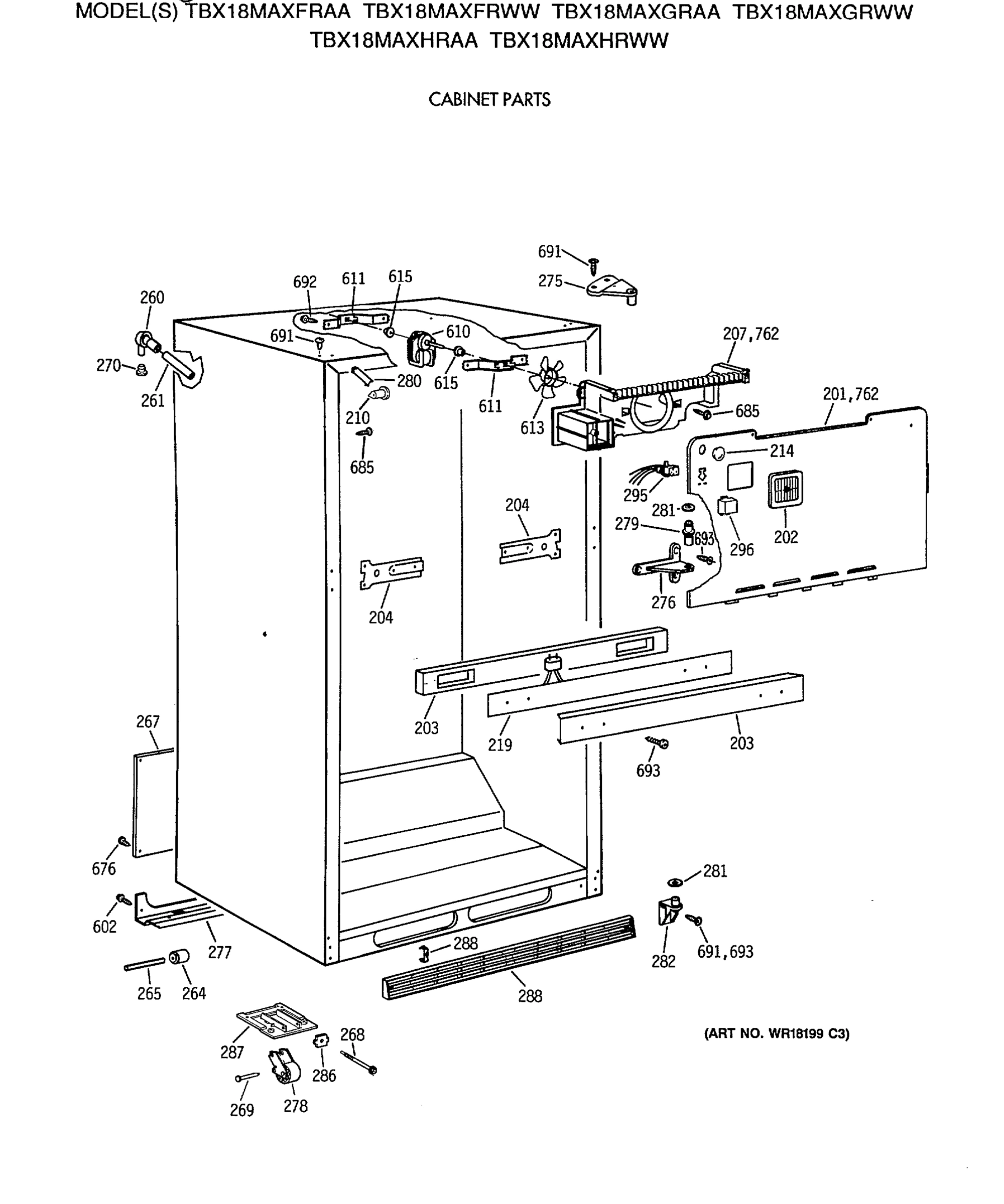 CABINET PARTS