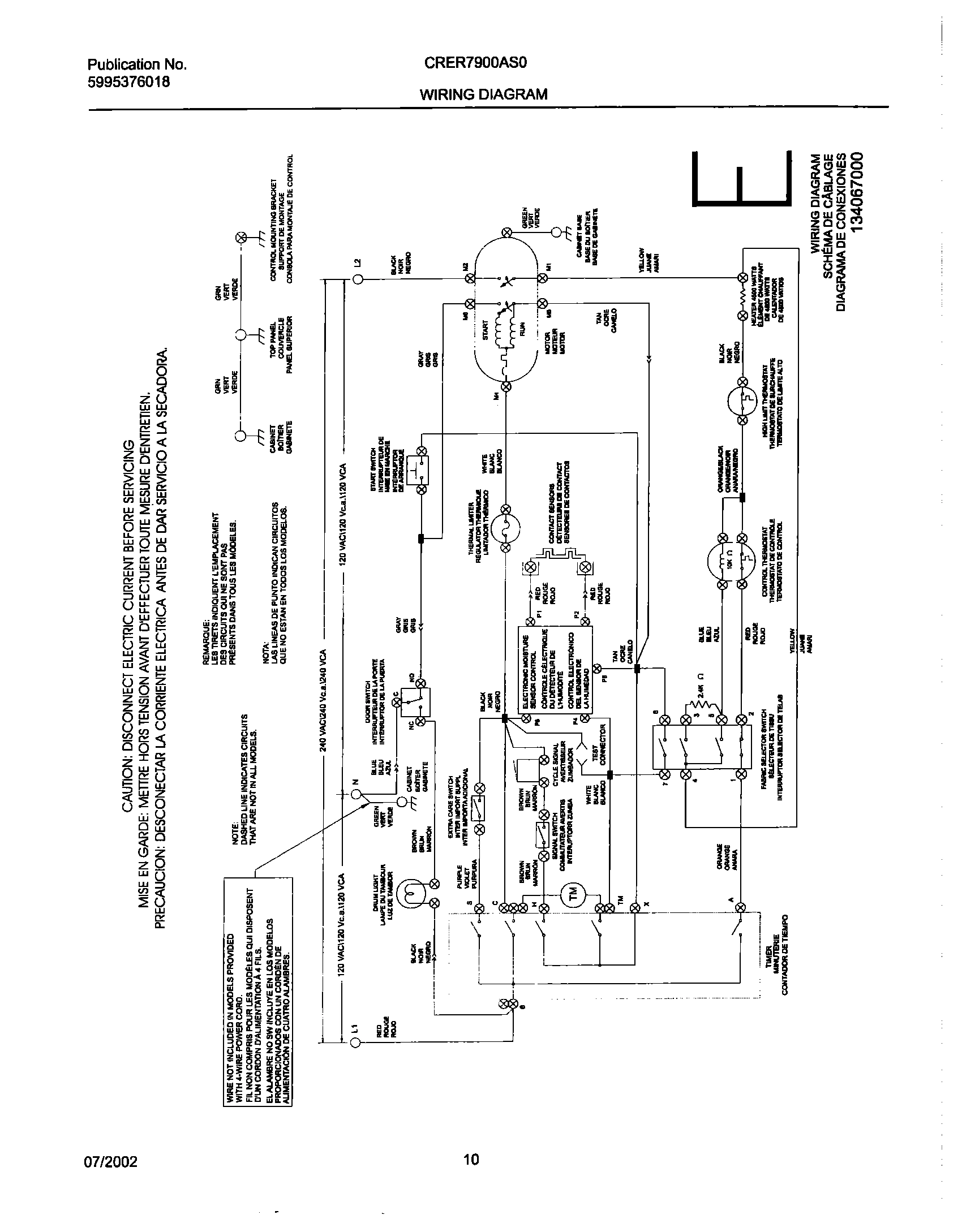 10 - 134067000 WIRING DIAGRAM