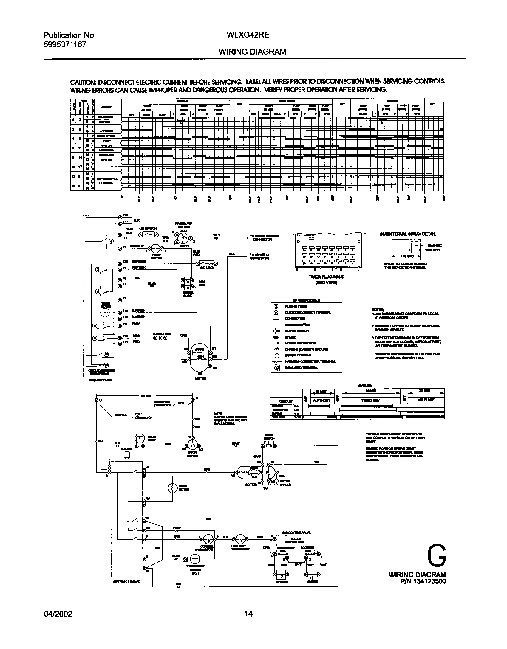 14 - 134123500 WIRING DIAGRAM