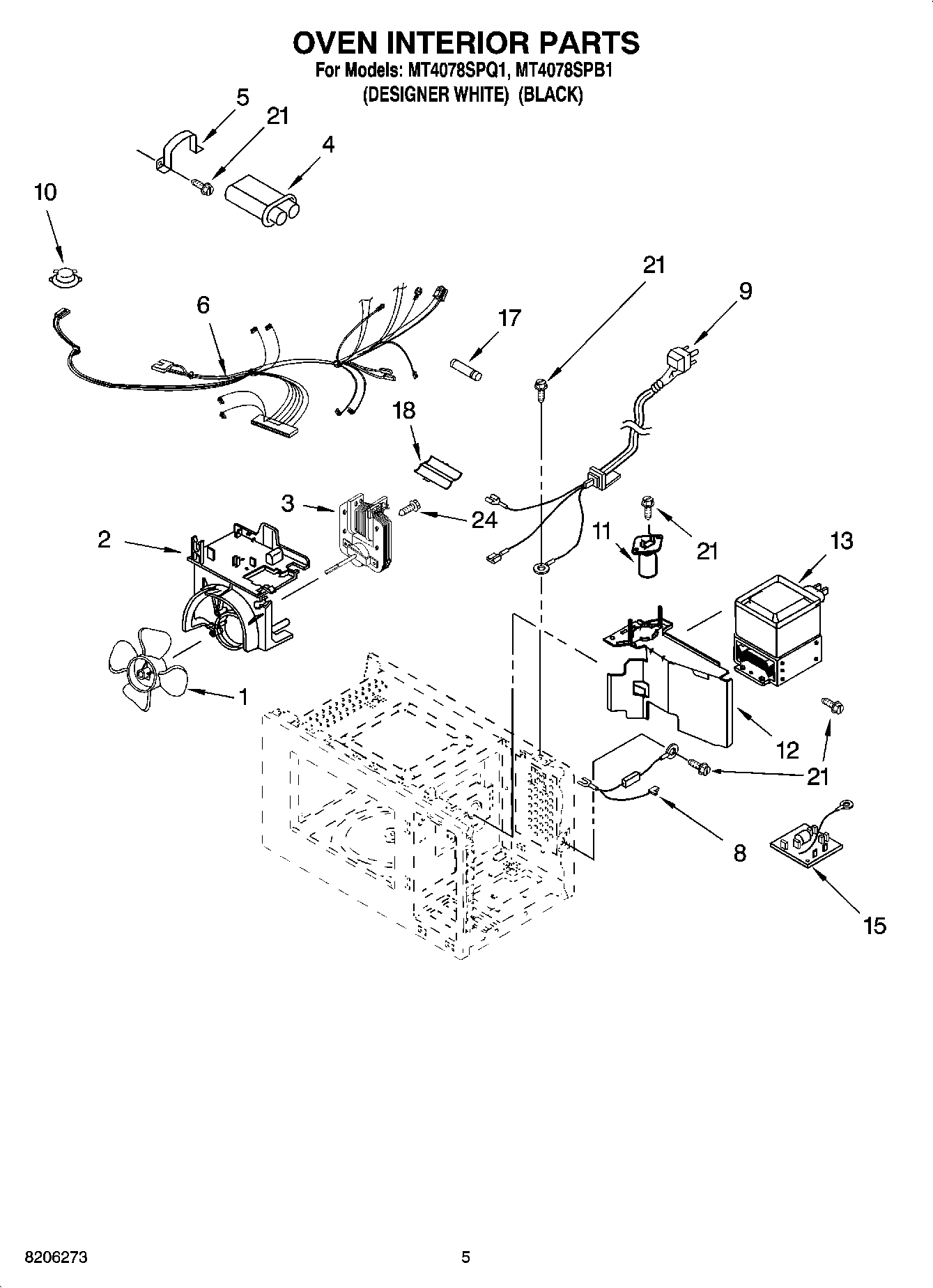 05 - OVEN INTERIOR PARTS