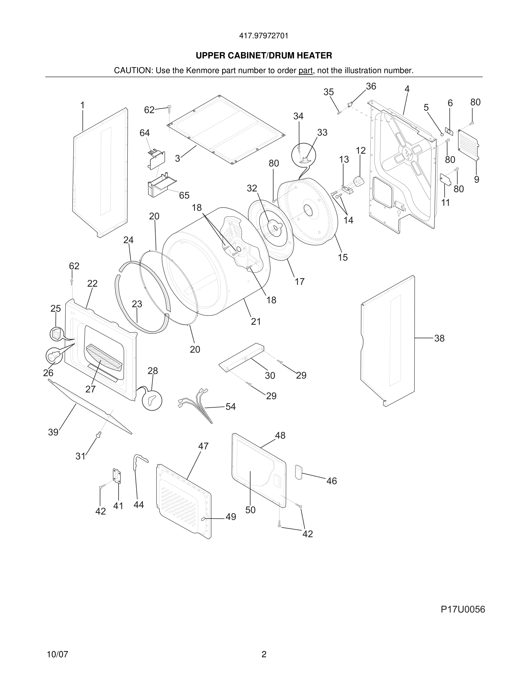 03 - UPPER CABINET/DRUM HEATER