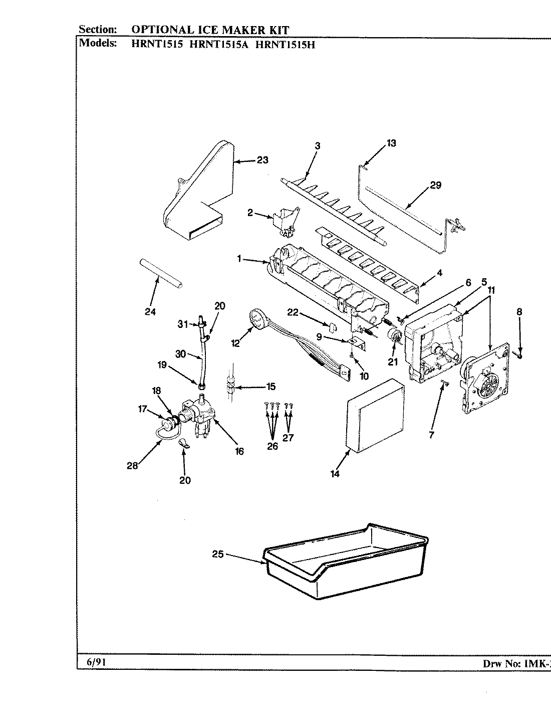 05 - OPTIONAL ICE MAKER KIT