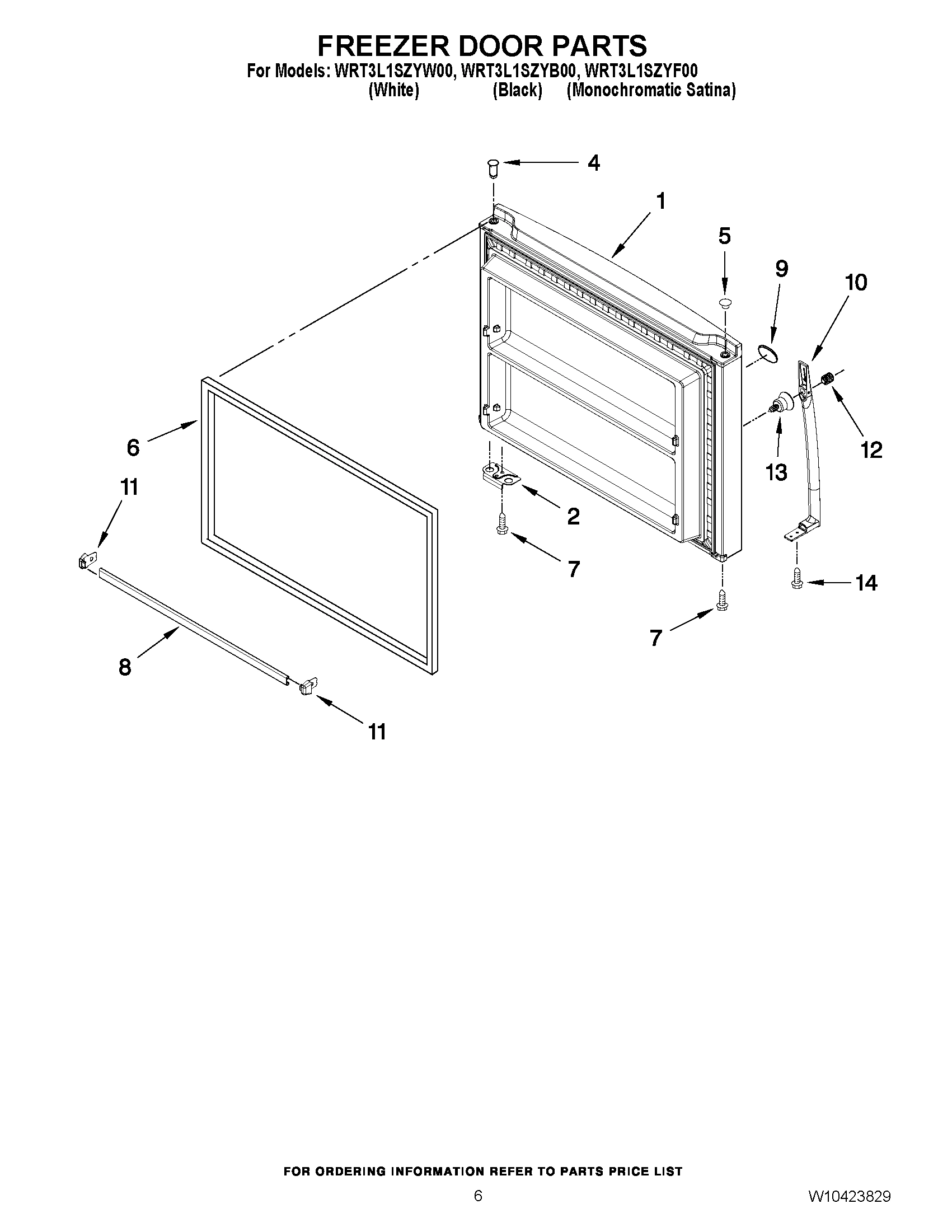 04 - FREEZER DOOR PARTS