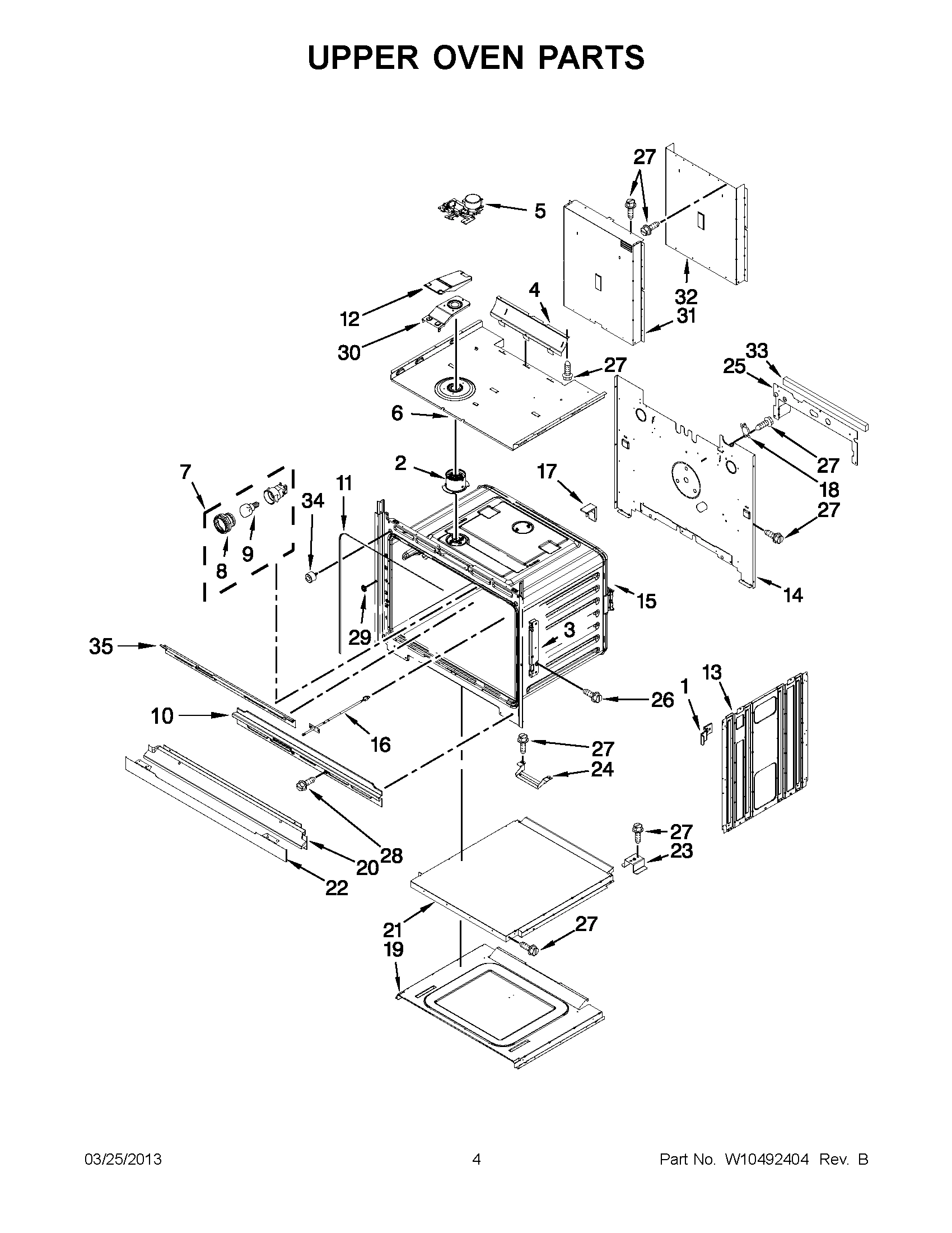 02 - UPPER OVEN PARTS
