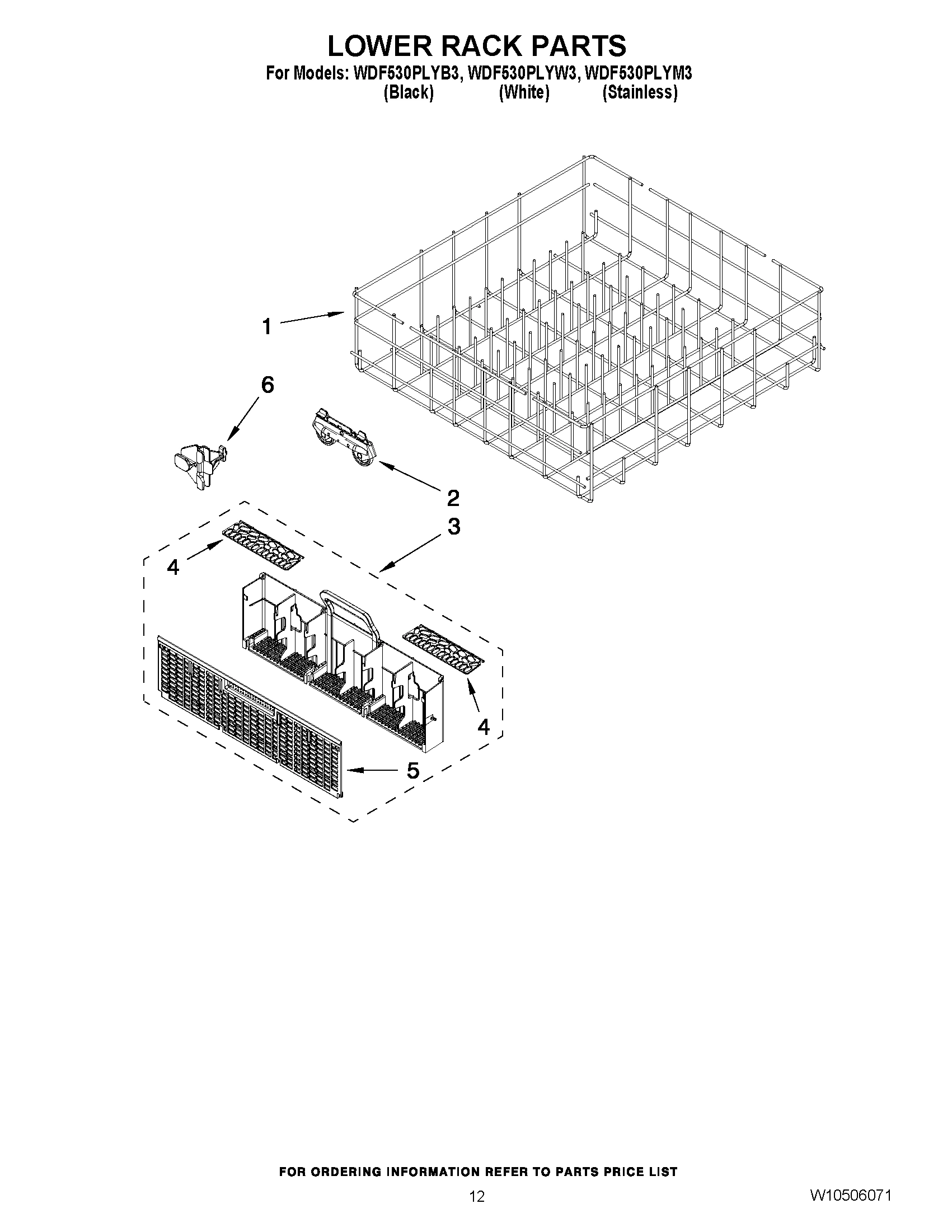 10 - LOWER RACK PARTS