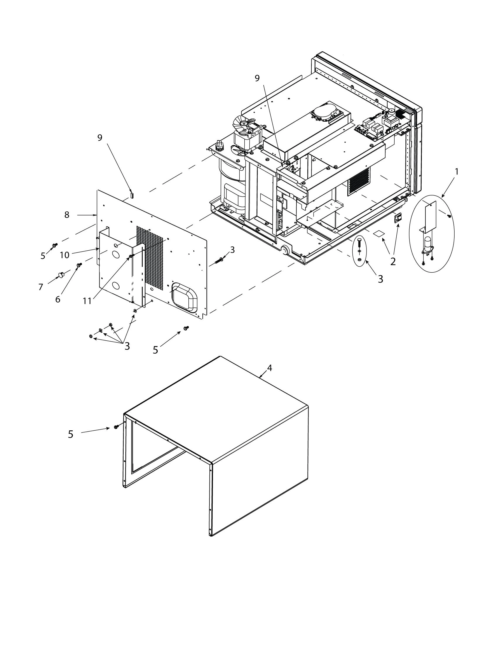 WRAPPER, REAR COVER, LAMP