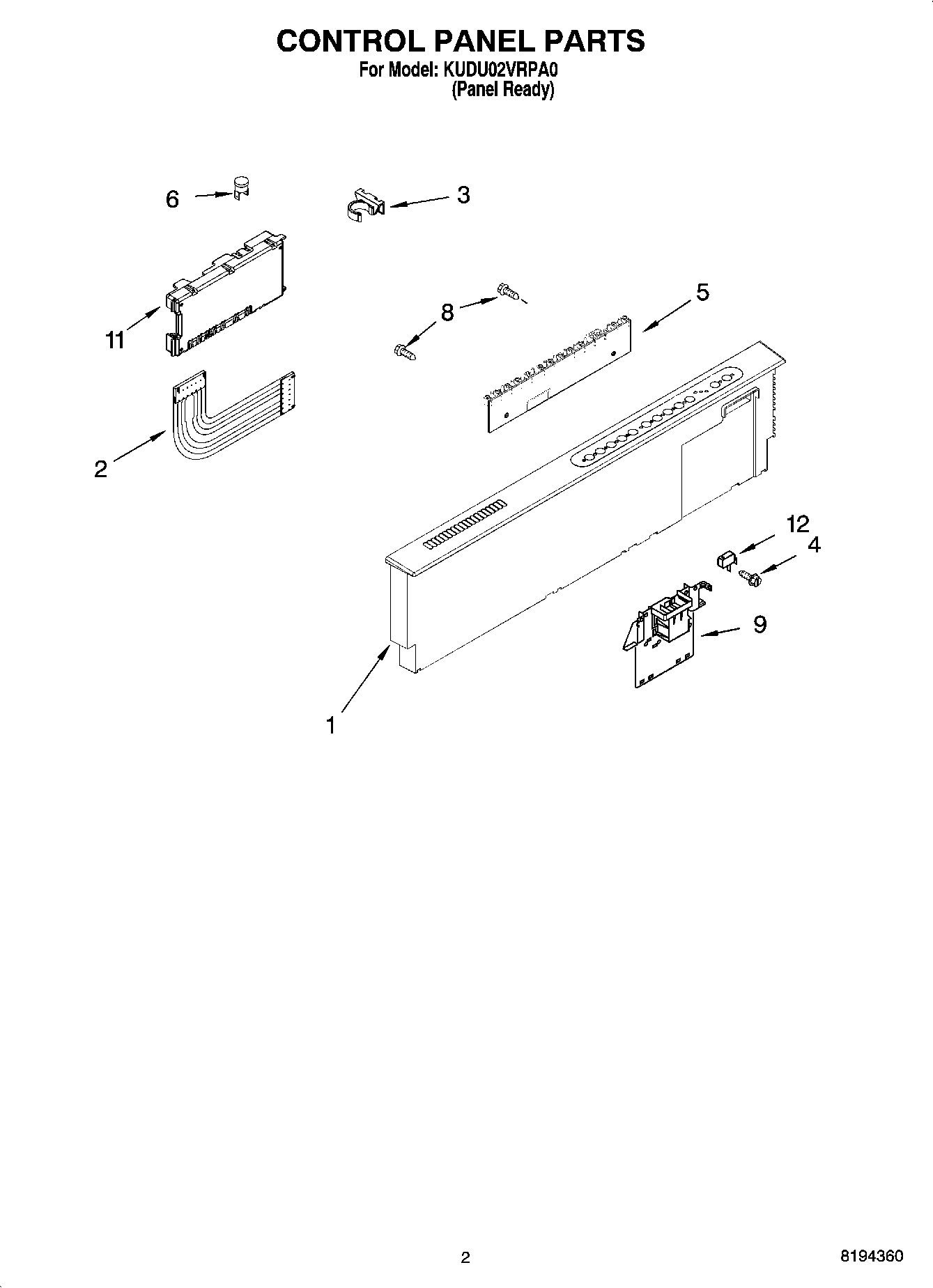 02 - CONTROL PANEL PARTS