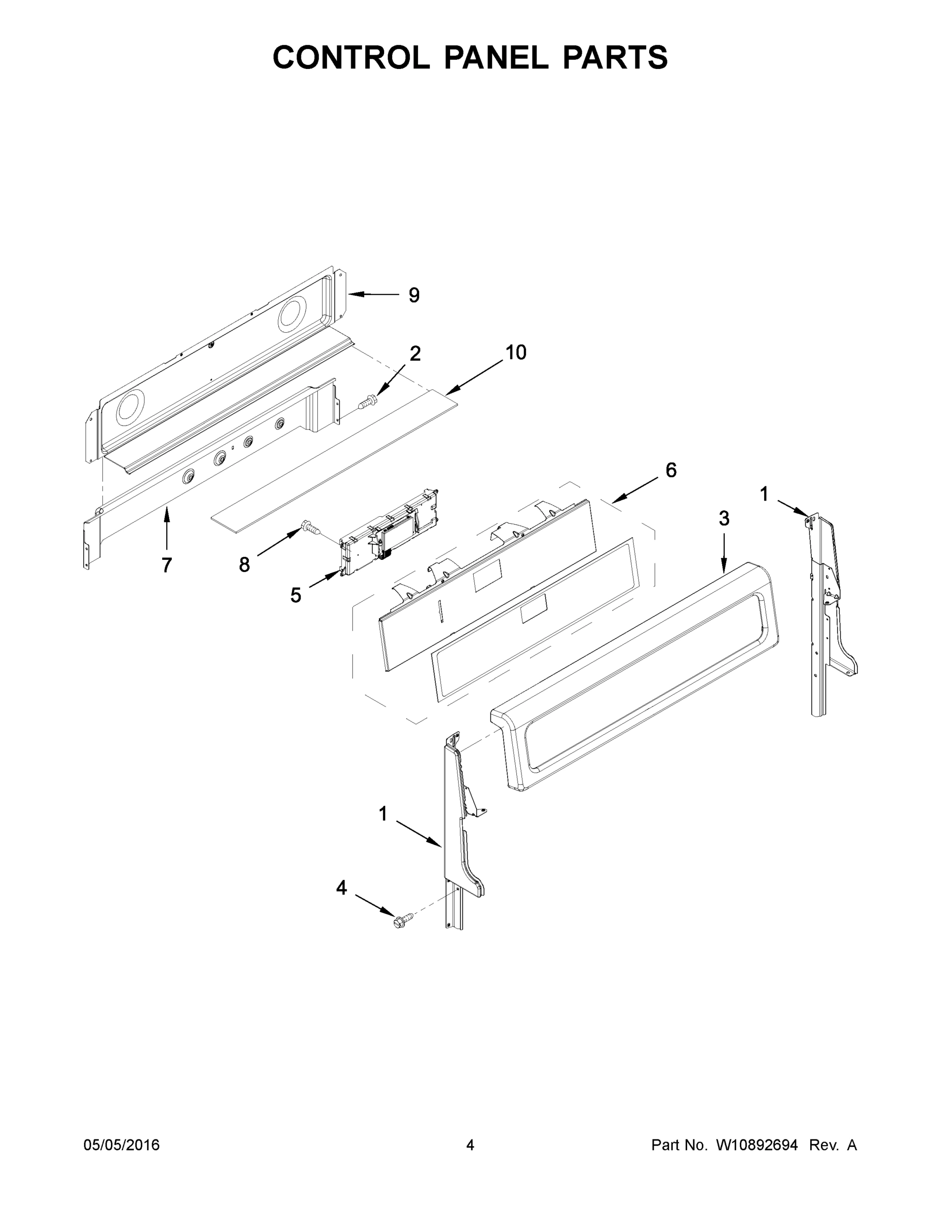 03 - CONTROL PANEL PARTS