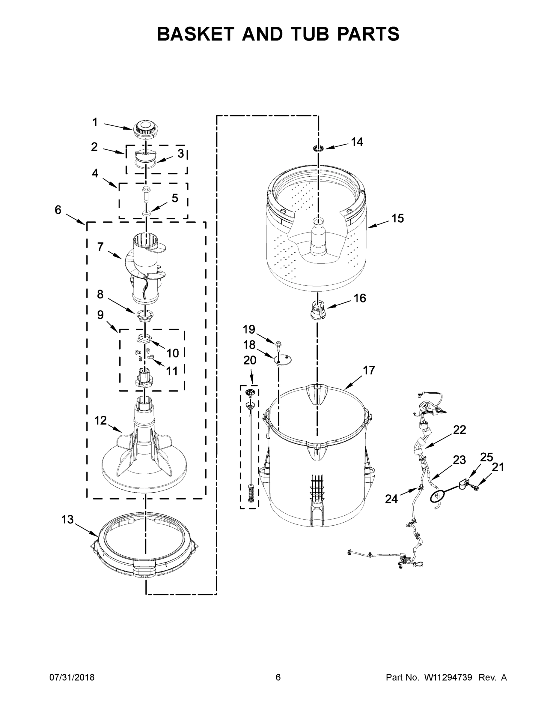 04 - BASKET AND TUB PARTS