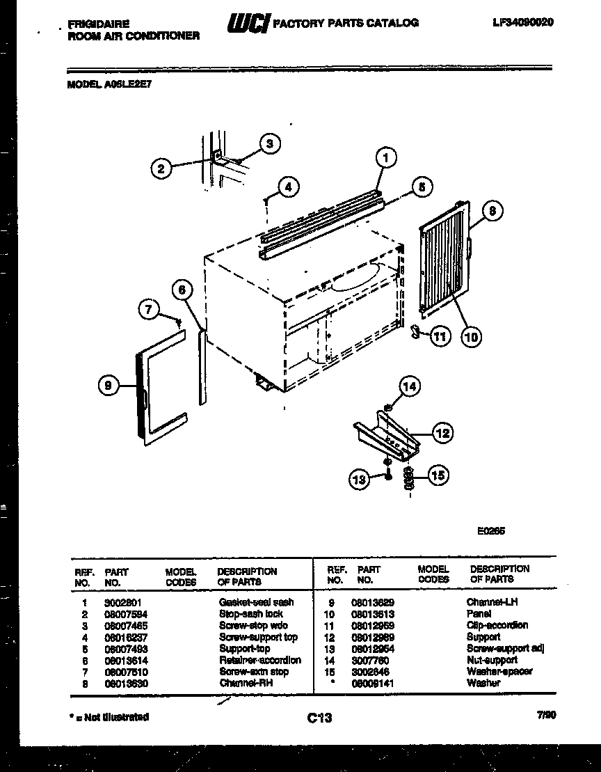 07 - WINDOW MOUNTING PARTS