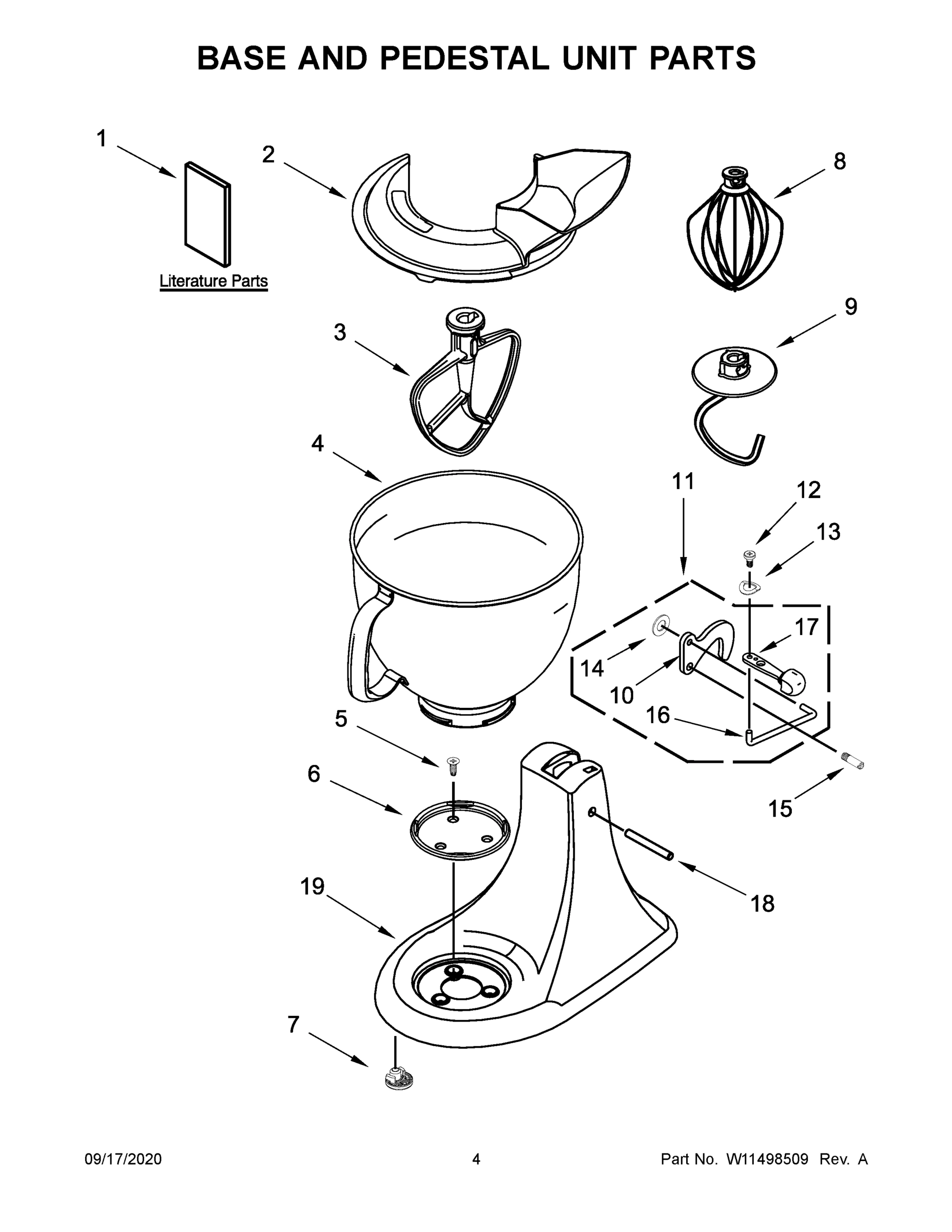03 - BASE AND PEDESTAL UNIT PARTS