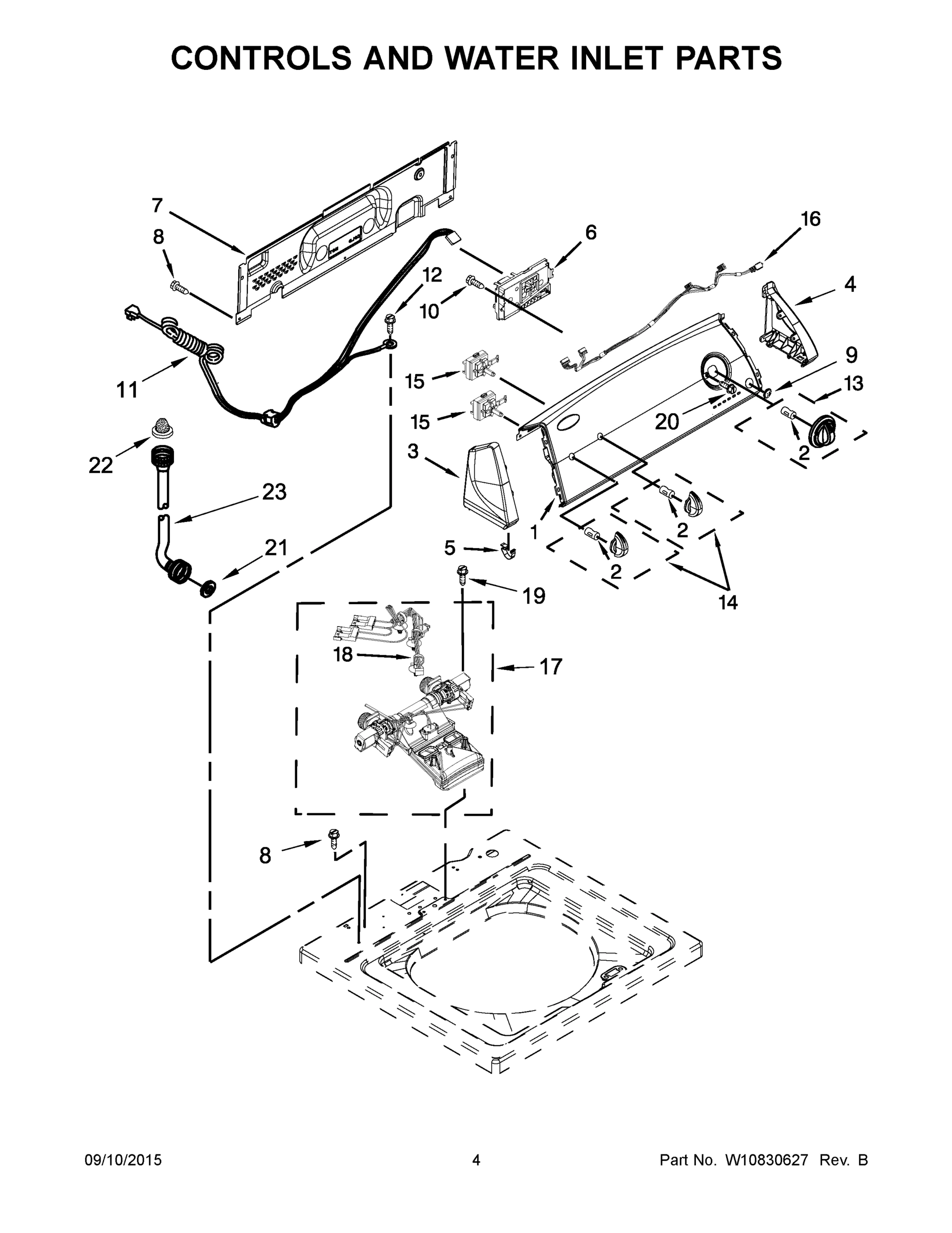 03 - CONTROLS AND WATER INLET PARTS