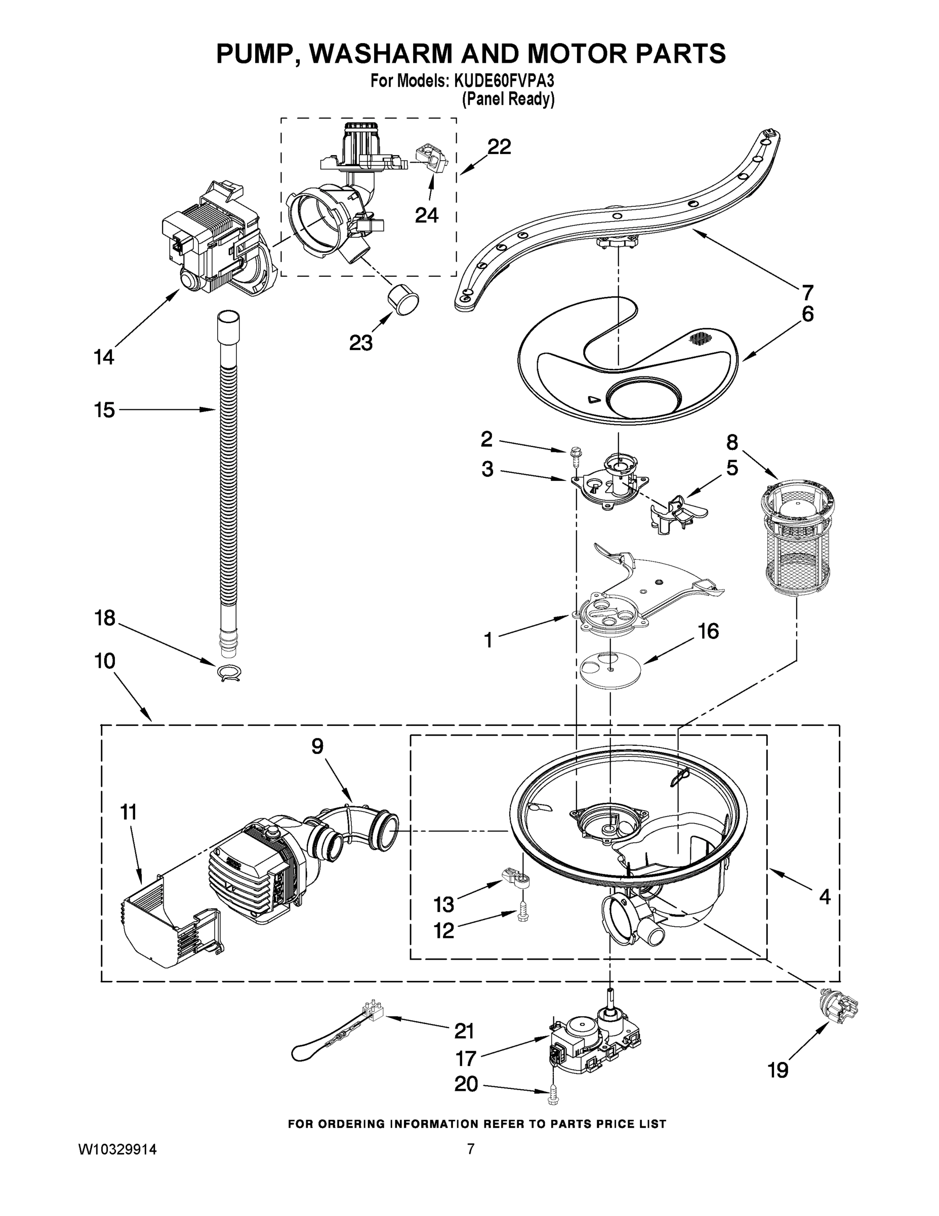 06 - PUMP, WASHARM AND MOTOR PARTS