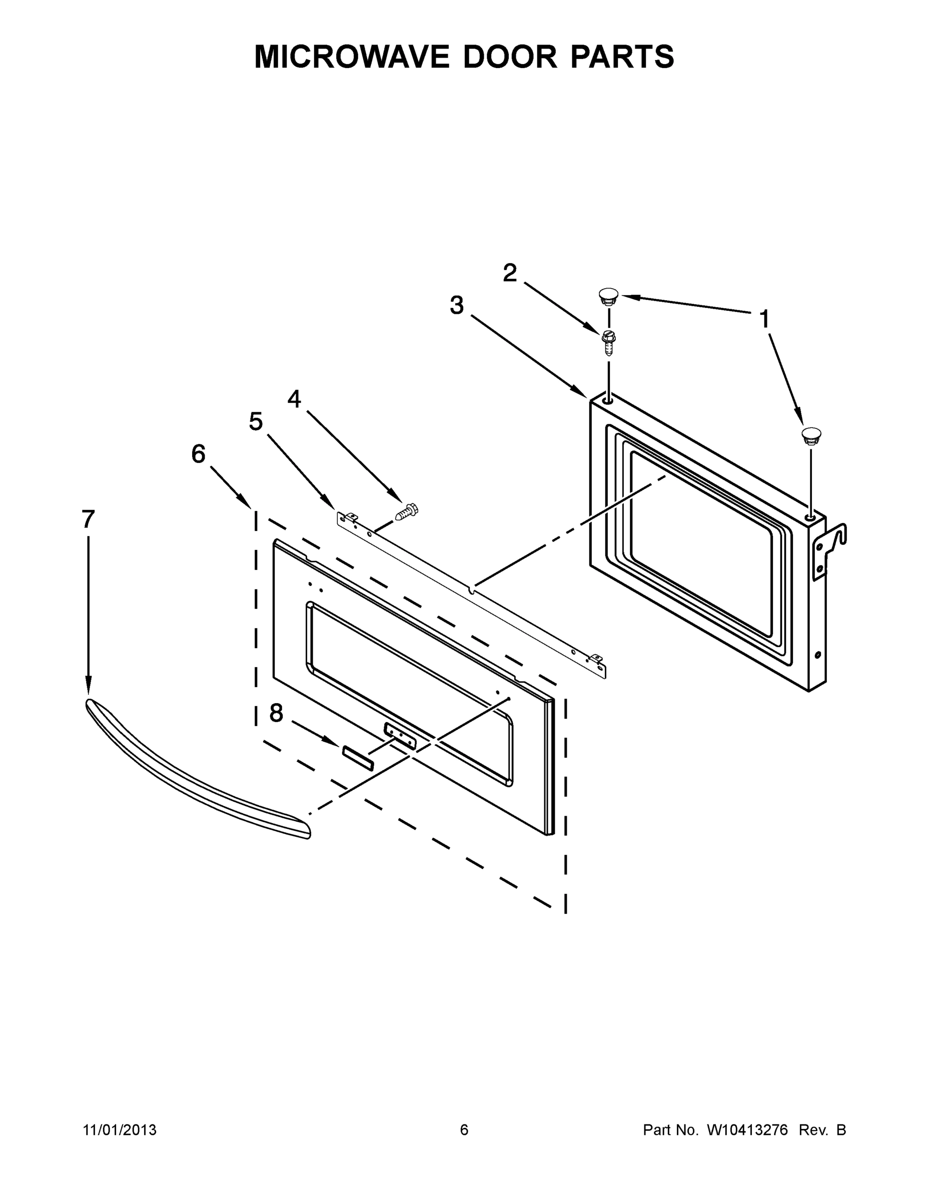 04 - MICROWAVE DOOR PARTS
