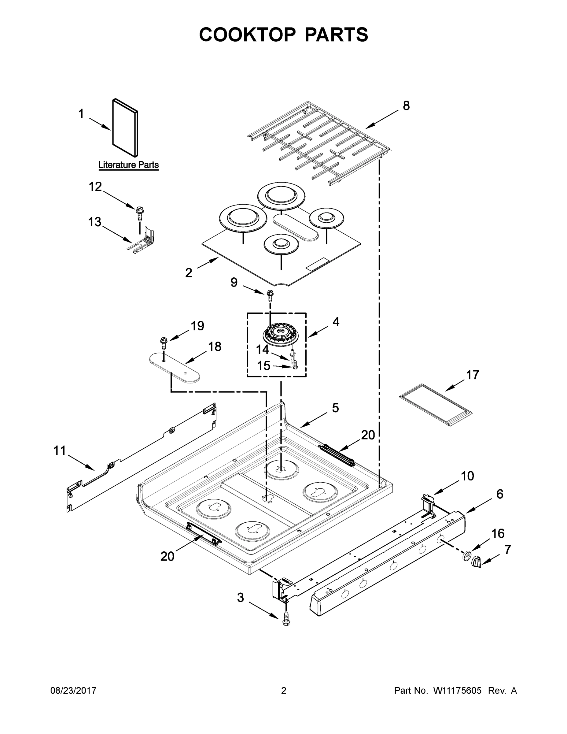 02 - COOKTOP PARTS