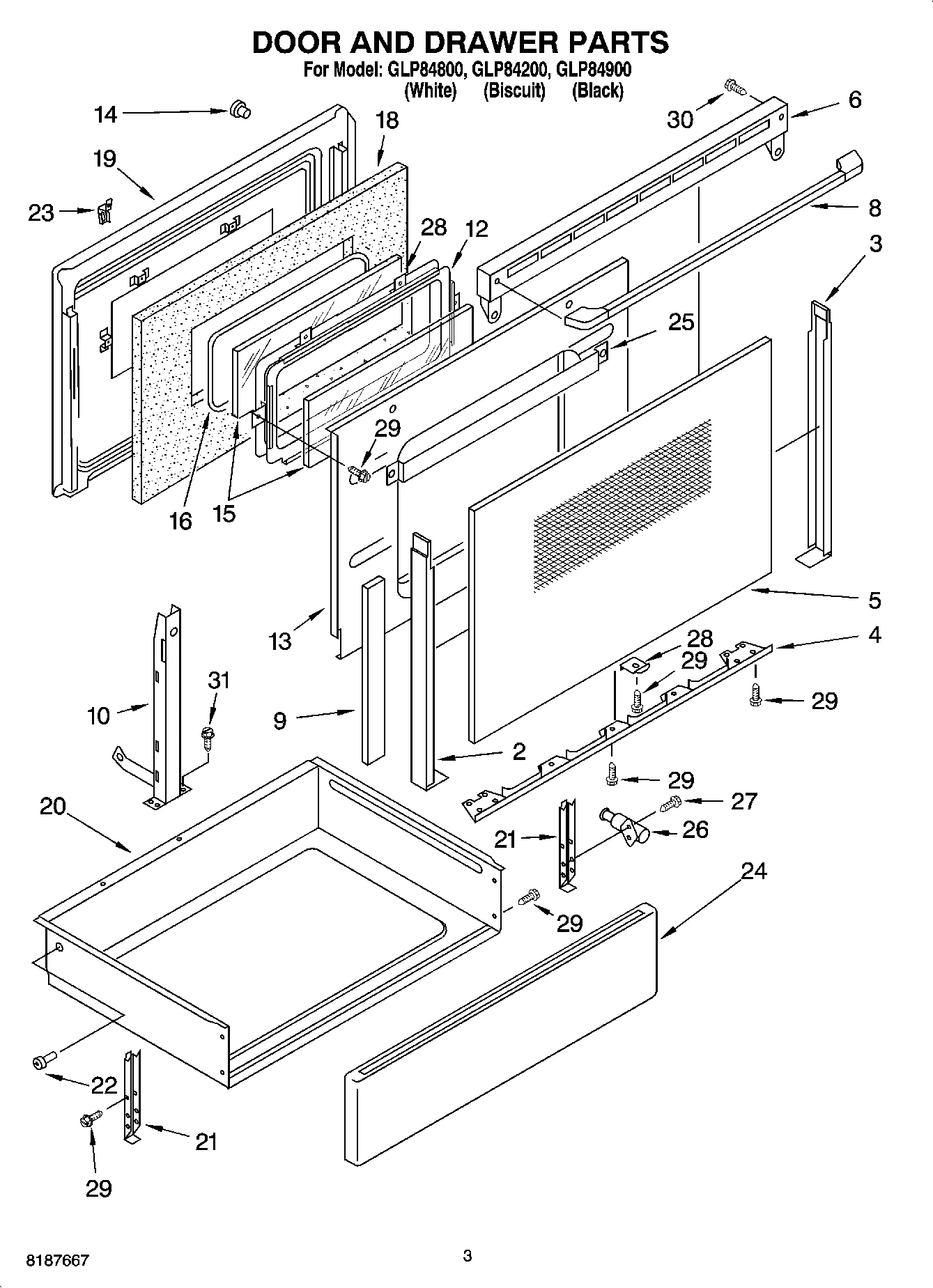 03 - DOOR AND DRAWER PARTS