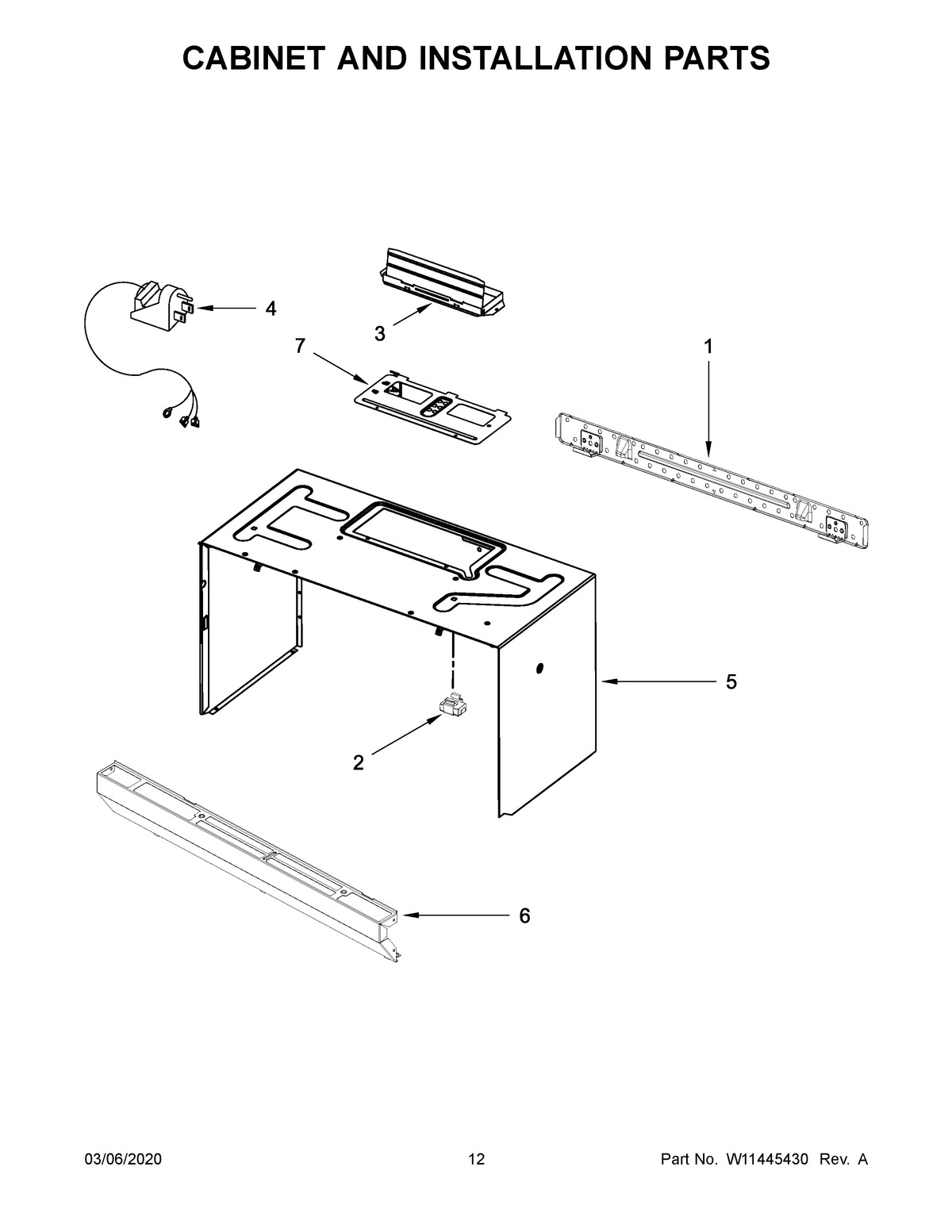 07 - CABINET AND INSTALLATION PARTS