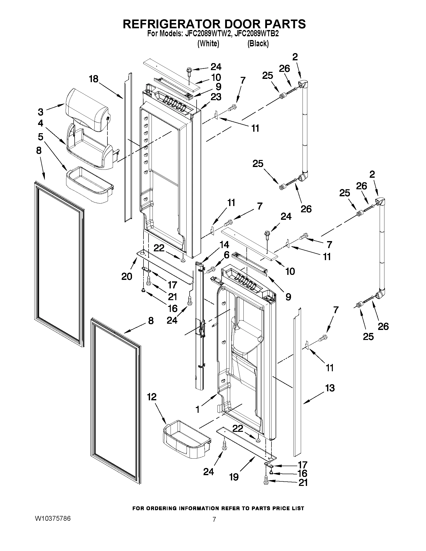 04 - REFRIGERATOR DOOR PARTS
