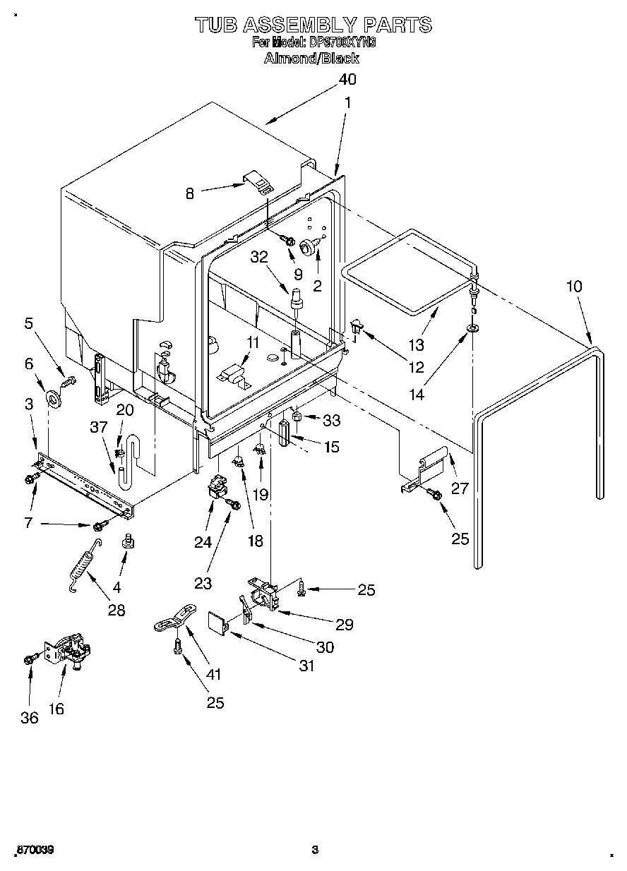 03 - TUB ASSEMBLY