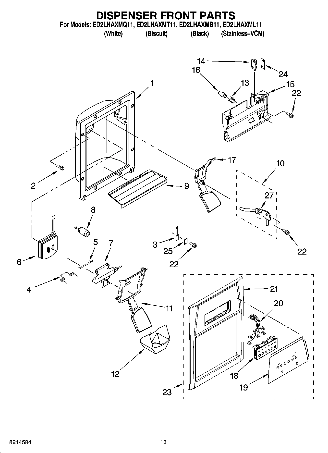 08 - DISPENSER FRONT PARTS