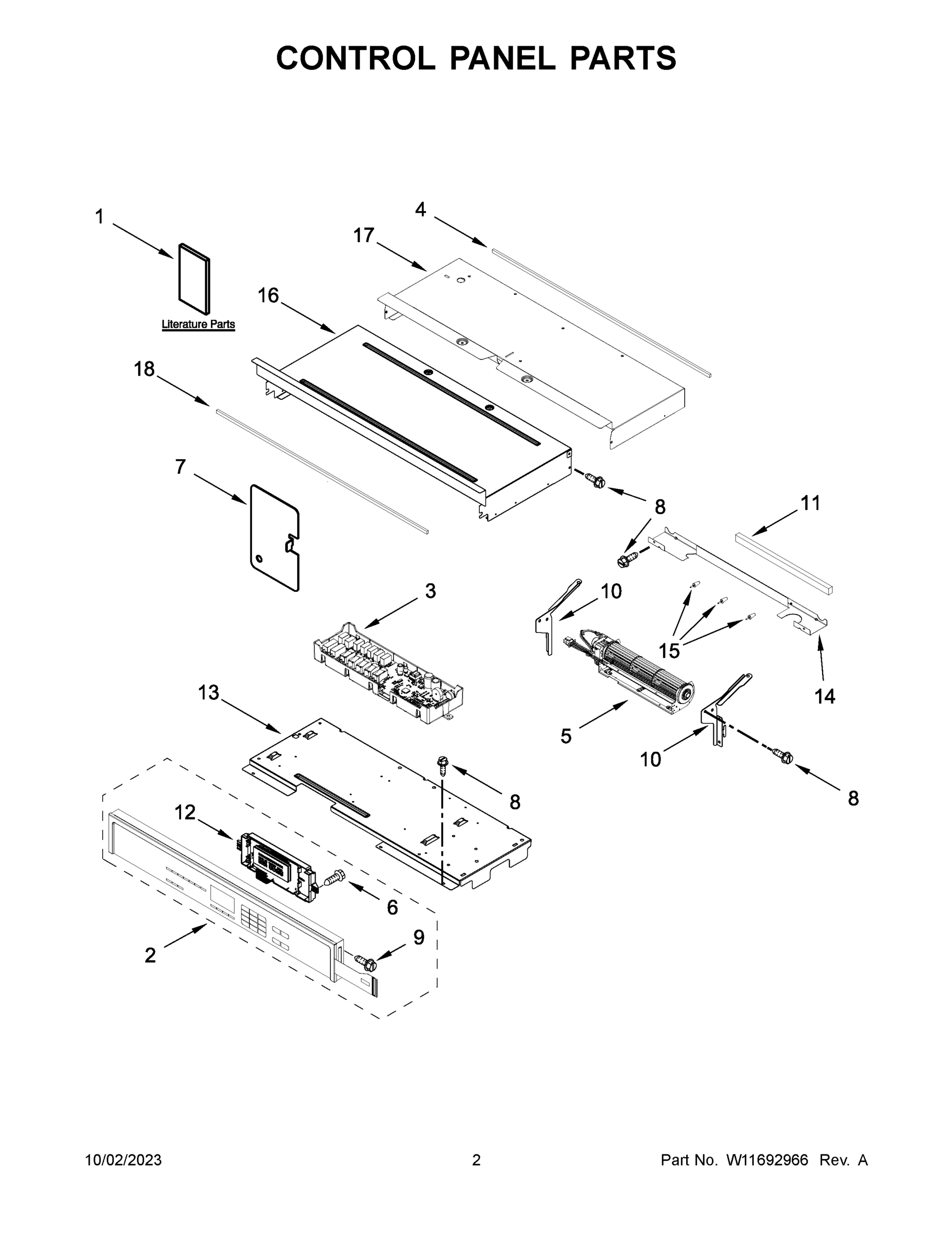 02 - CONTROL PANEL PARTS