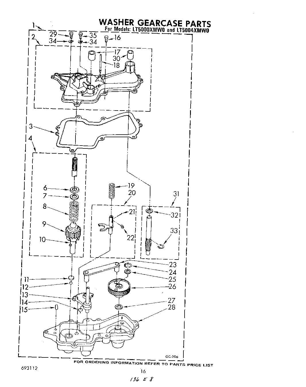 13 - WASHER GEARCASE