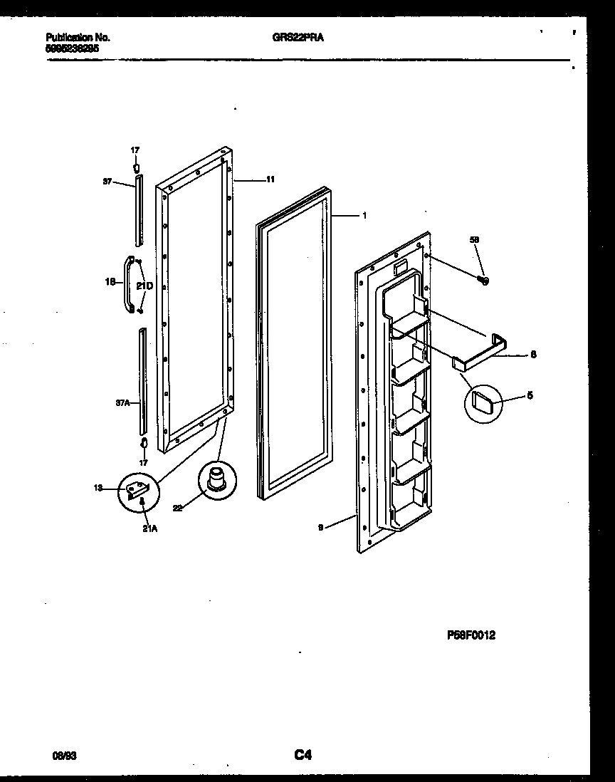 02 - FREEZER DOOR PARTS