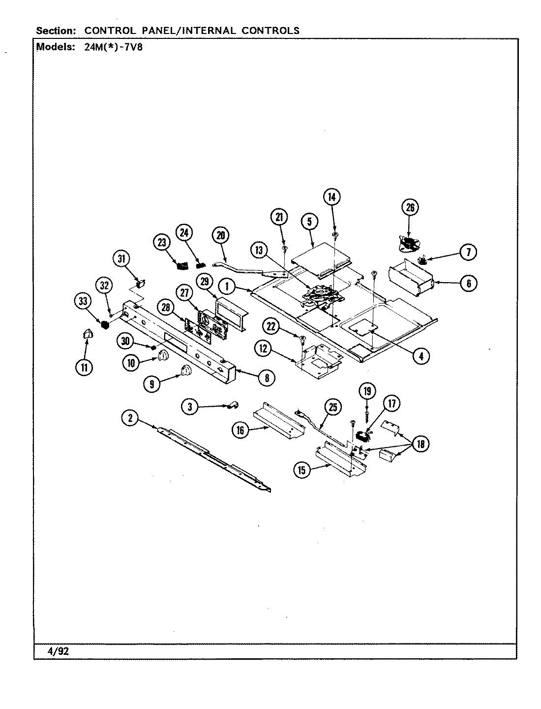 04 - CONTROL PANEL/INTERNAL CONTROLS