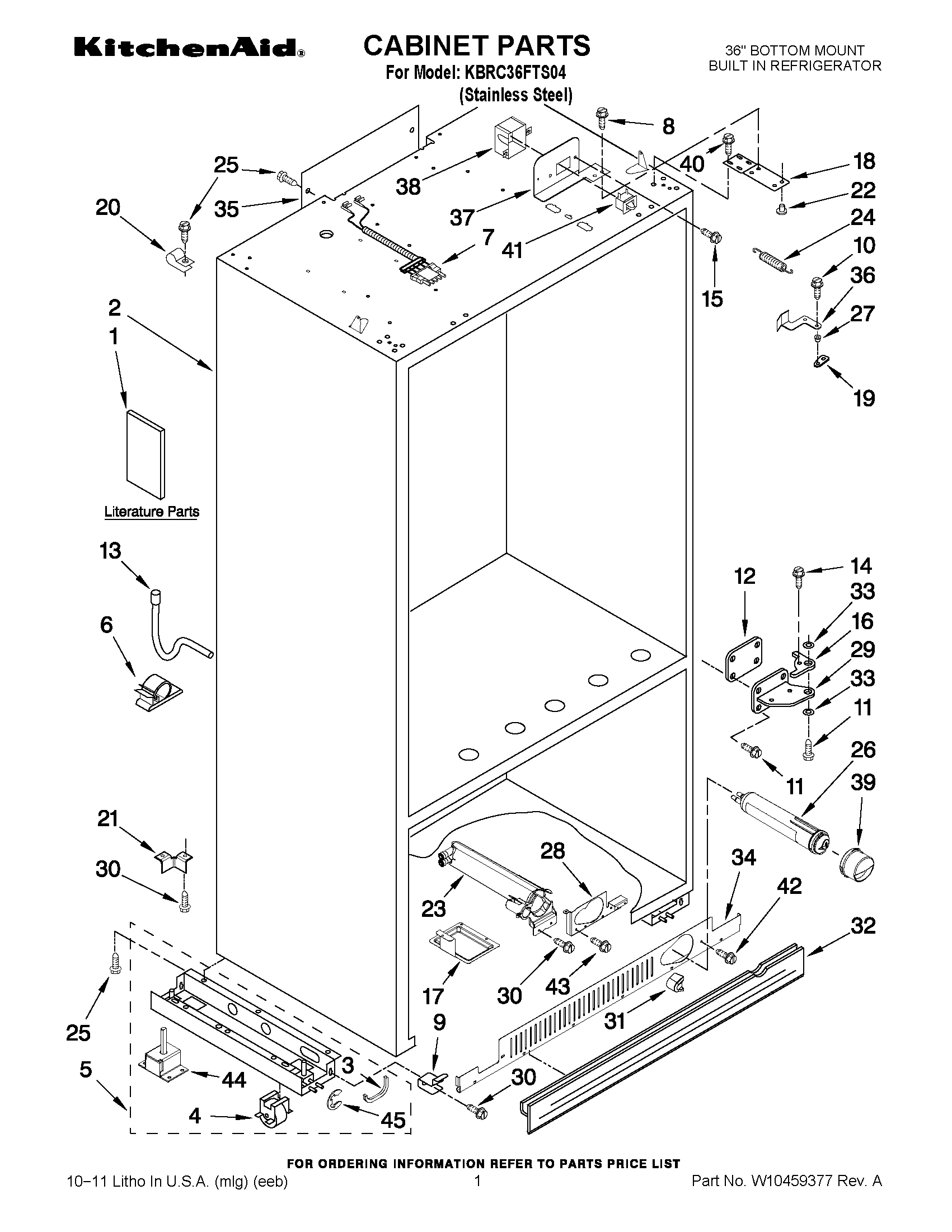01 - CABINET PARTS