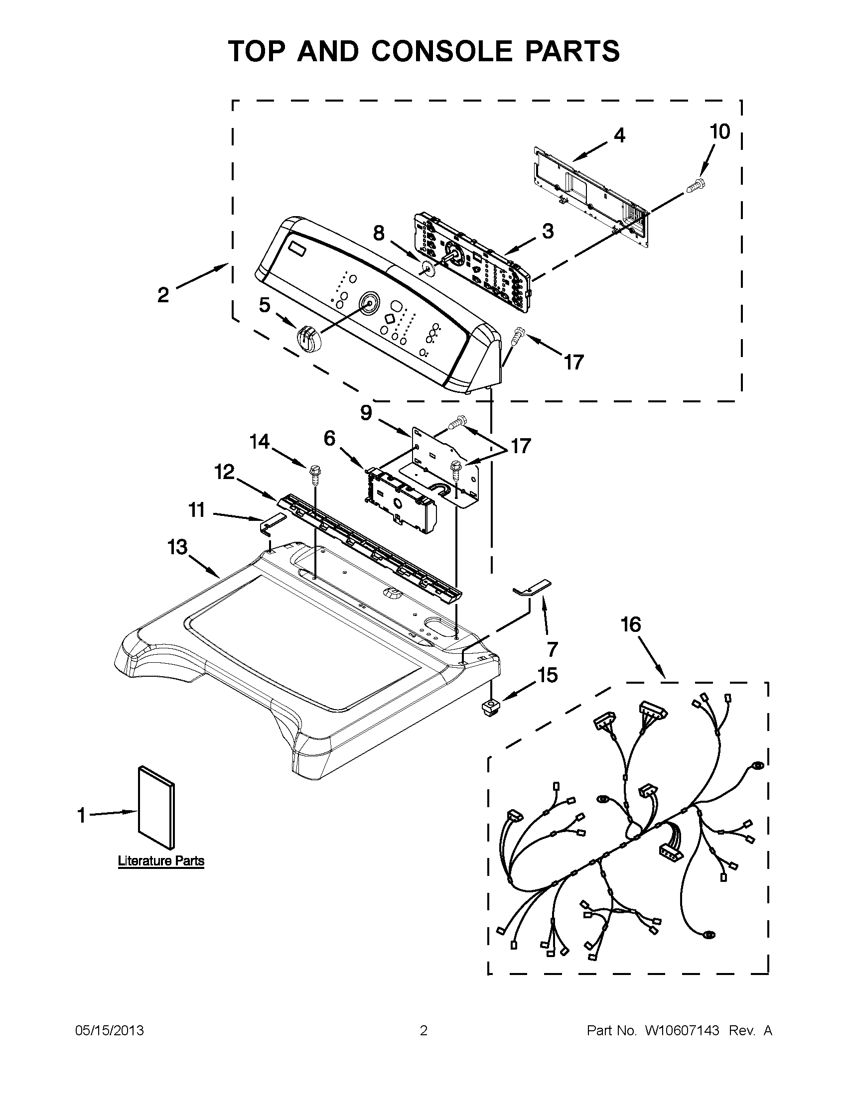 01 - TOP AND CONSOLE PARTS