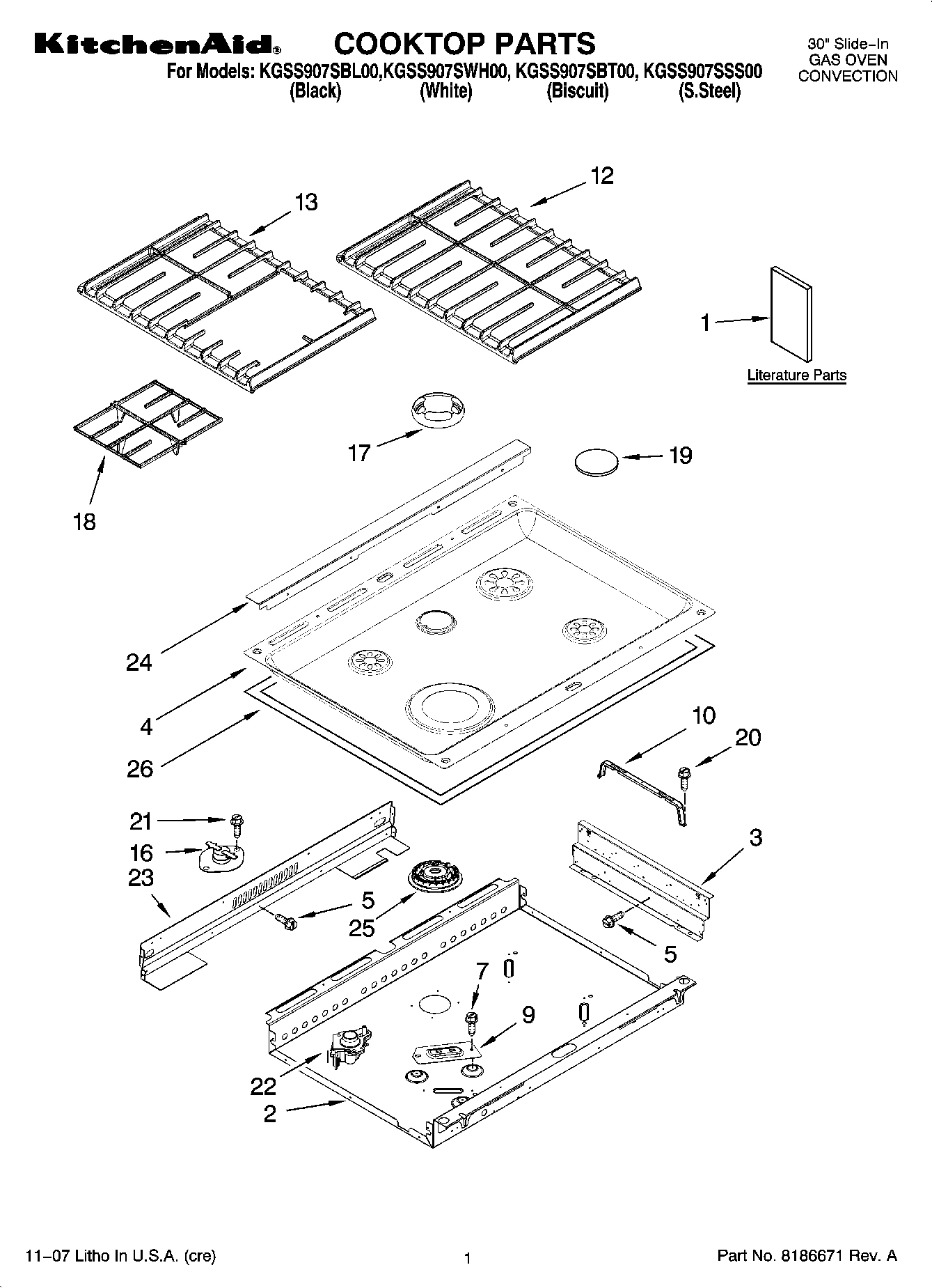 01 - COOKTOP PARTS