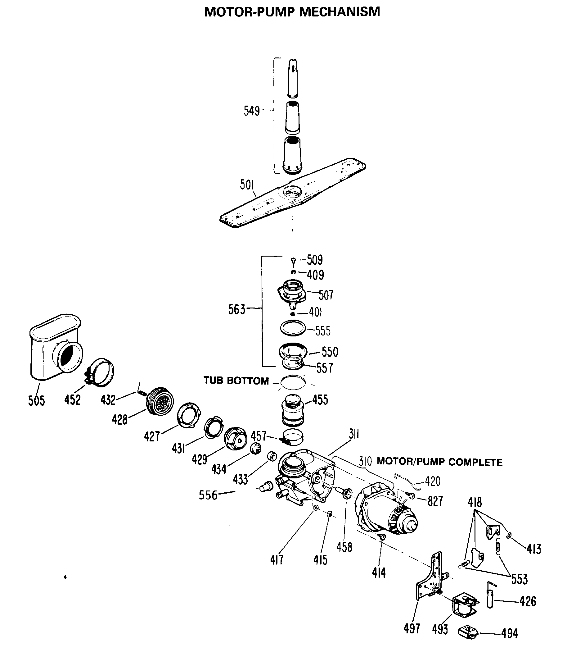 MOTOR-PUMP MECHANISM