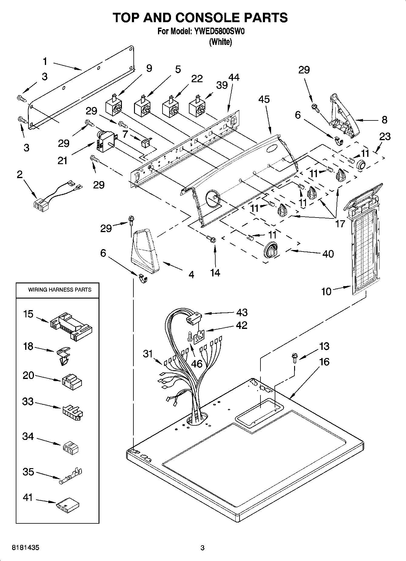 02 - TOP AND CONSOLE PARTS